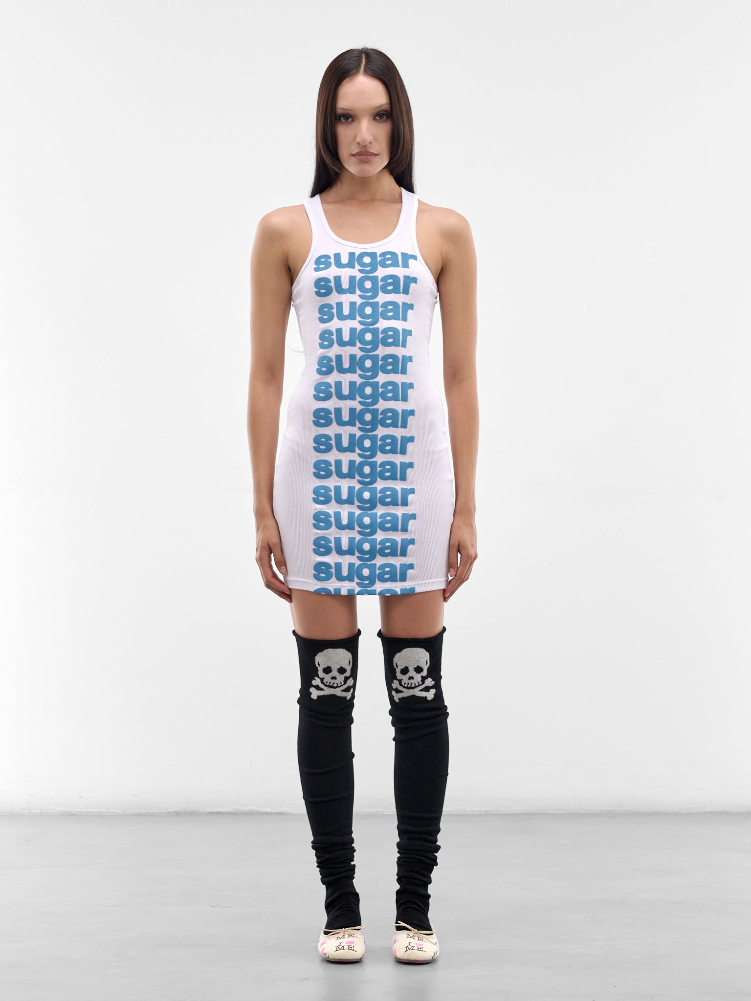 White Sugar Vest Mini Dress (AWSS2600103-SUGAR)