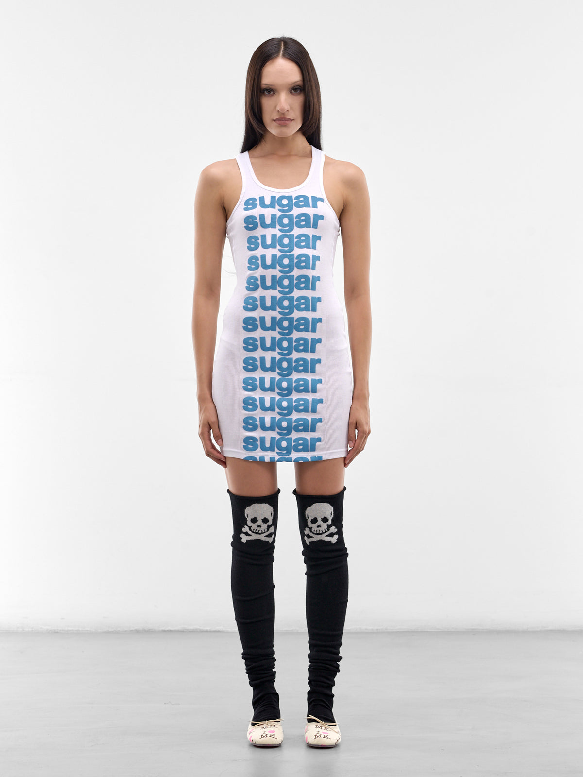 White Sugar Vest Mini Dress (AWSS2600103-SUGAR)