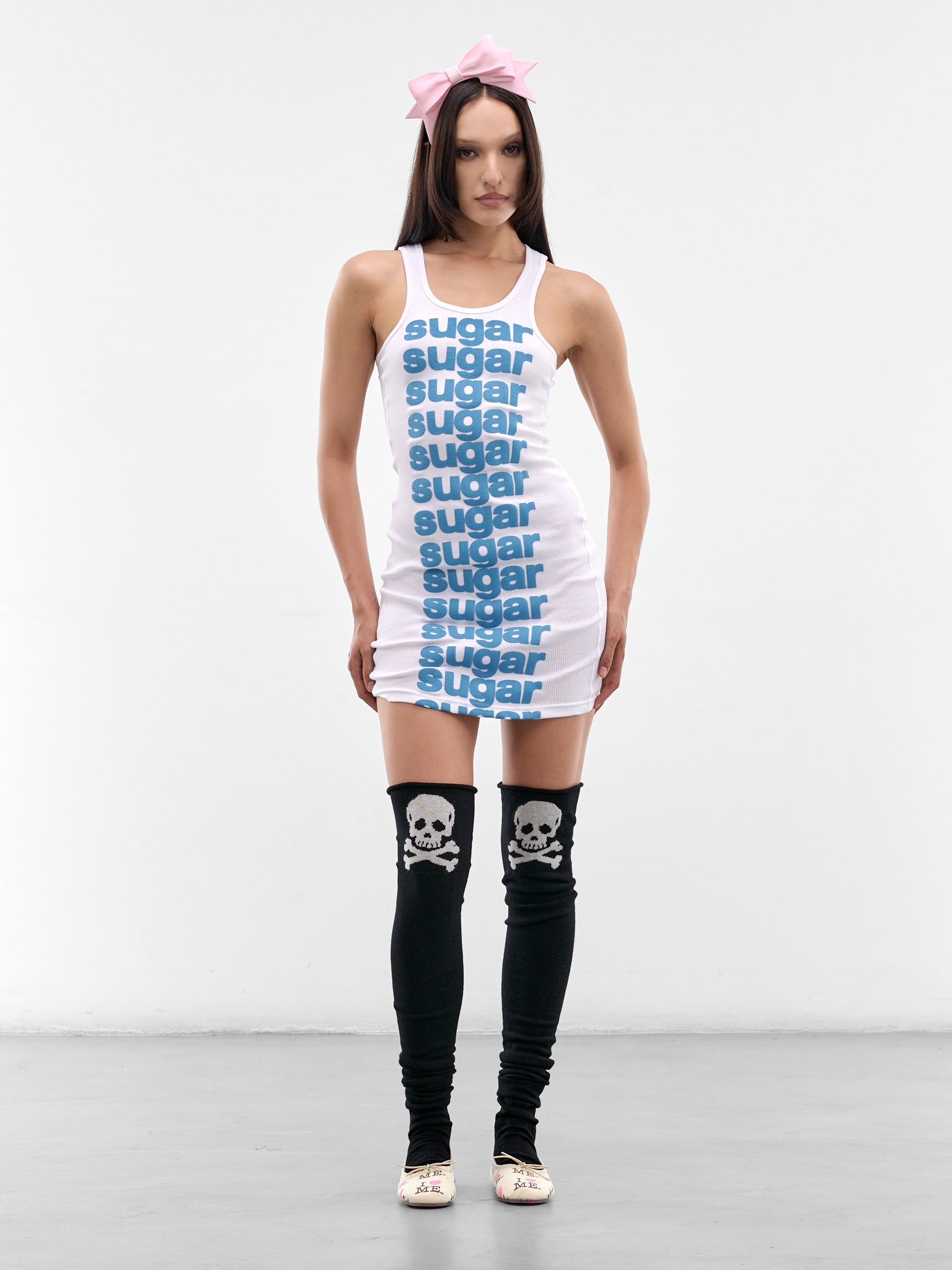 White Sugar Vest Mini Dress (AWSS2600103-SUGAR)