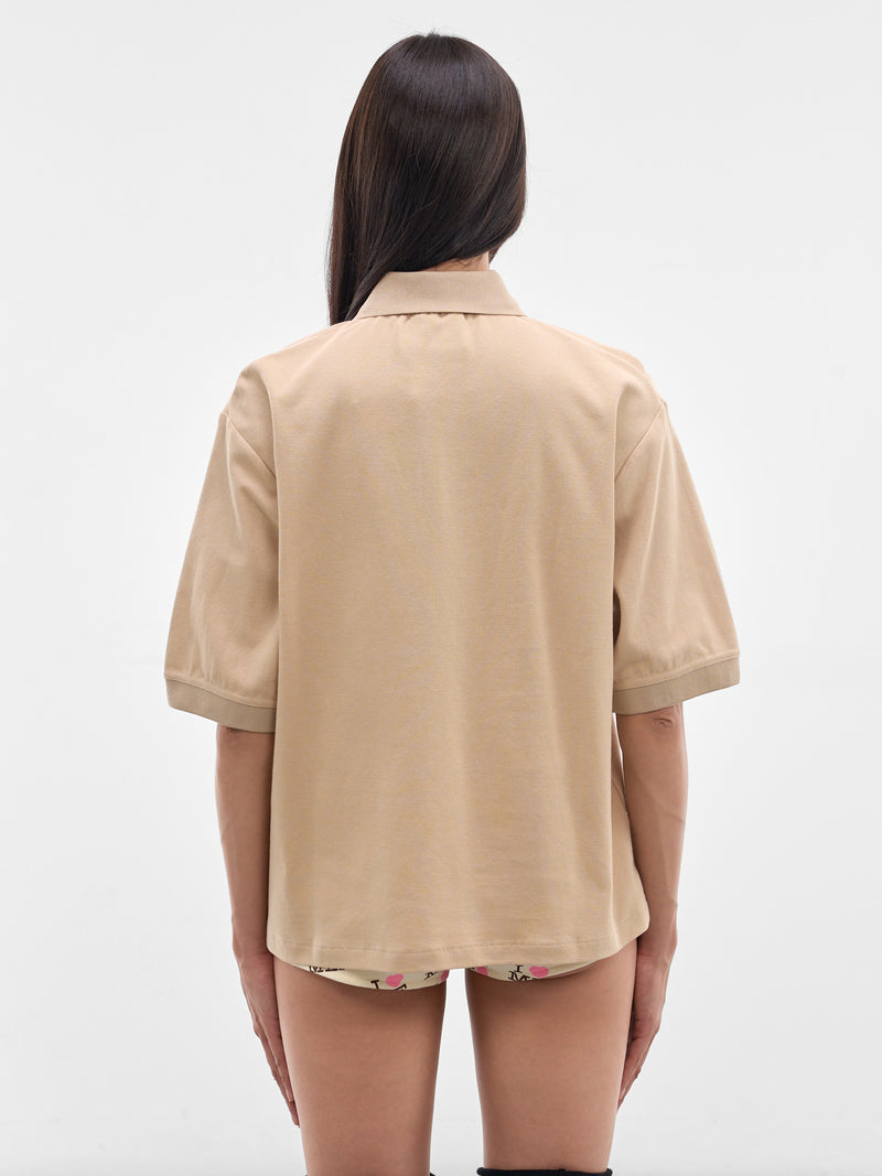 Beige Manga Polo Shirt (AWSS2600115-BEIGE-MANGA)