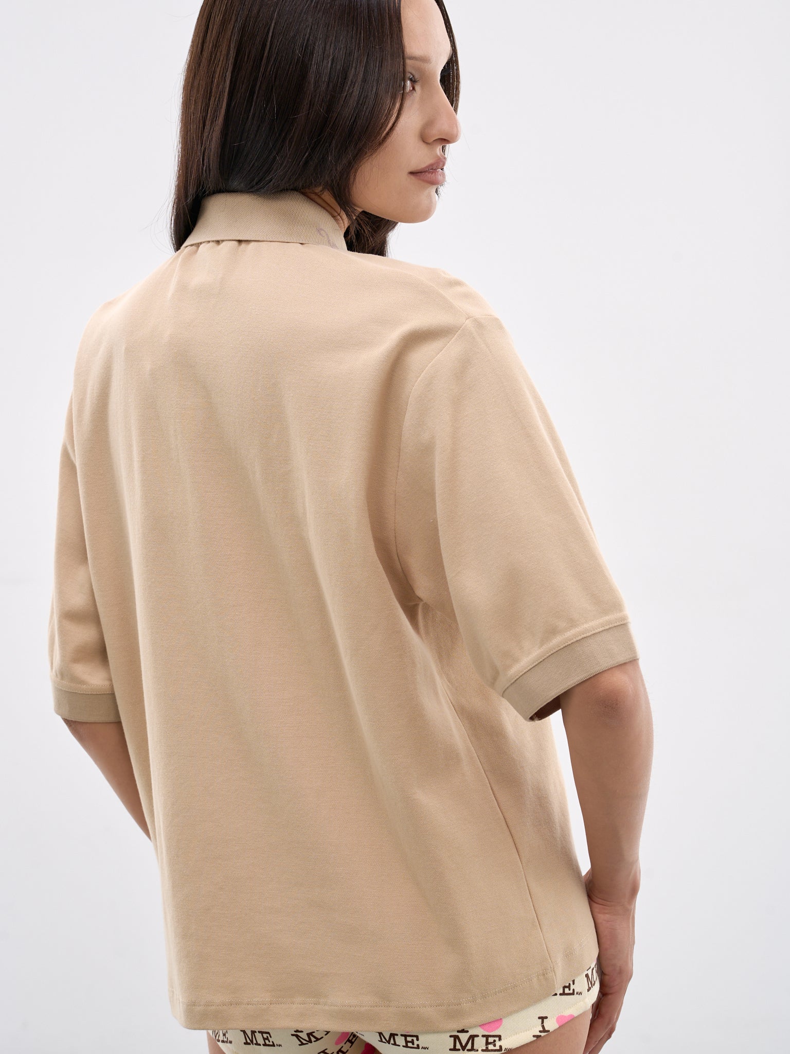 Beige Manga Polo Shirt (AWSS2600115-BEIGE-MANGA)