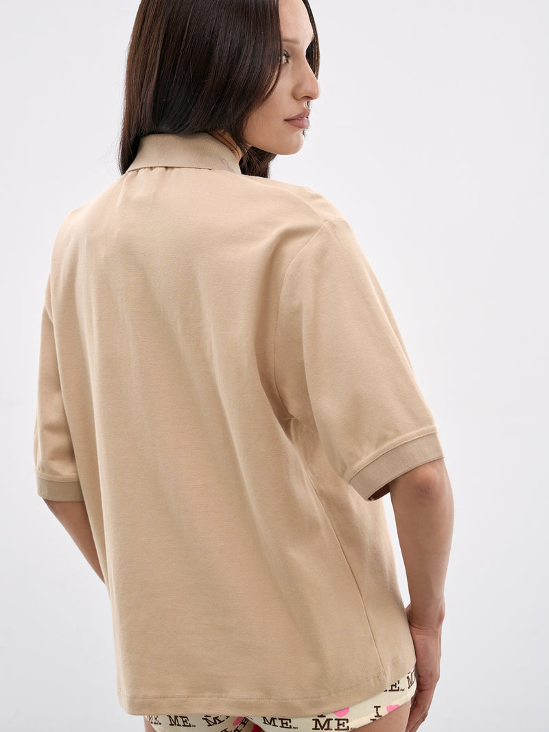Beige Manga Polo Shirt (AWSS2600115-BEIGE-MANGA)