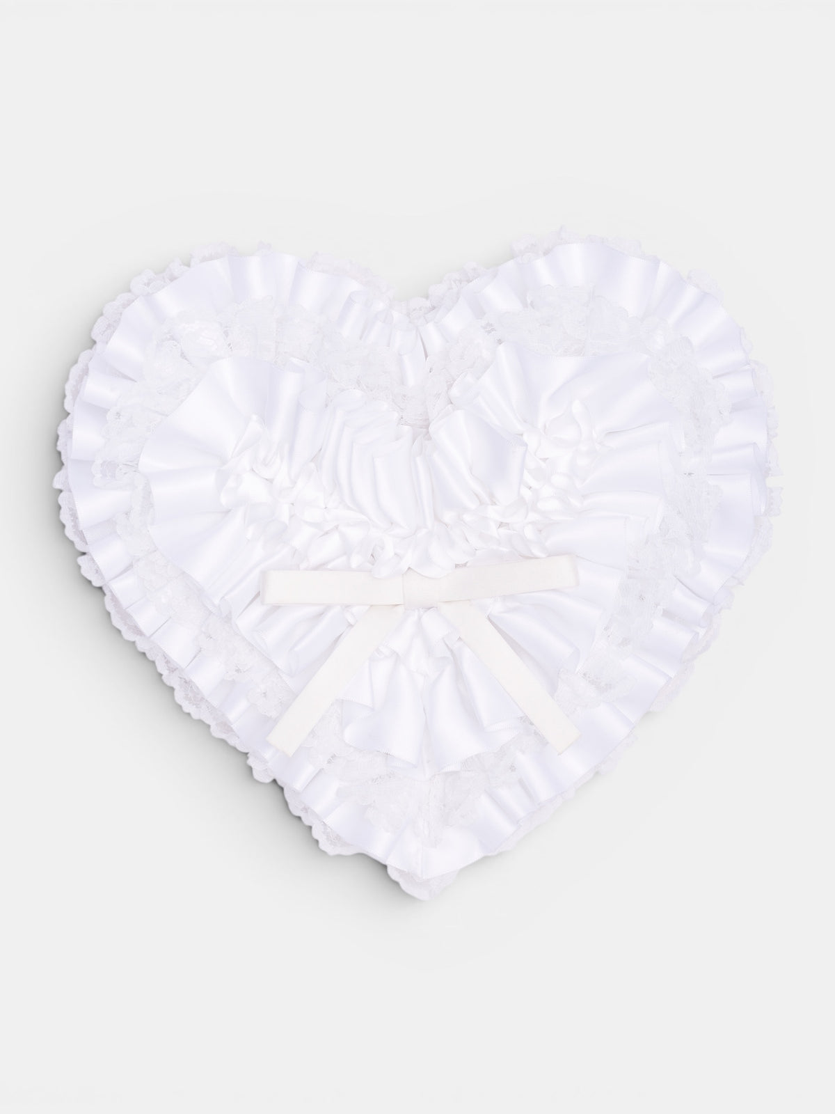 White Bow Heart Clutch Bag (AWSS2600152-WHITE)