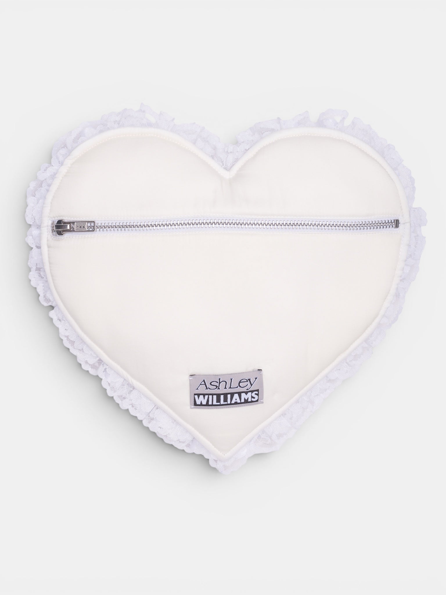 White Bow Heart Clutch Bag (AWSS2600152-WHITE)