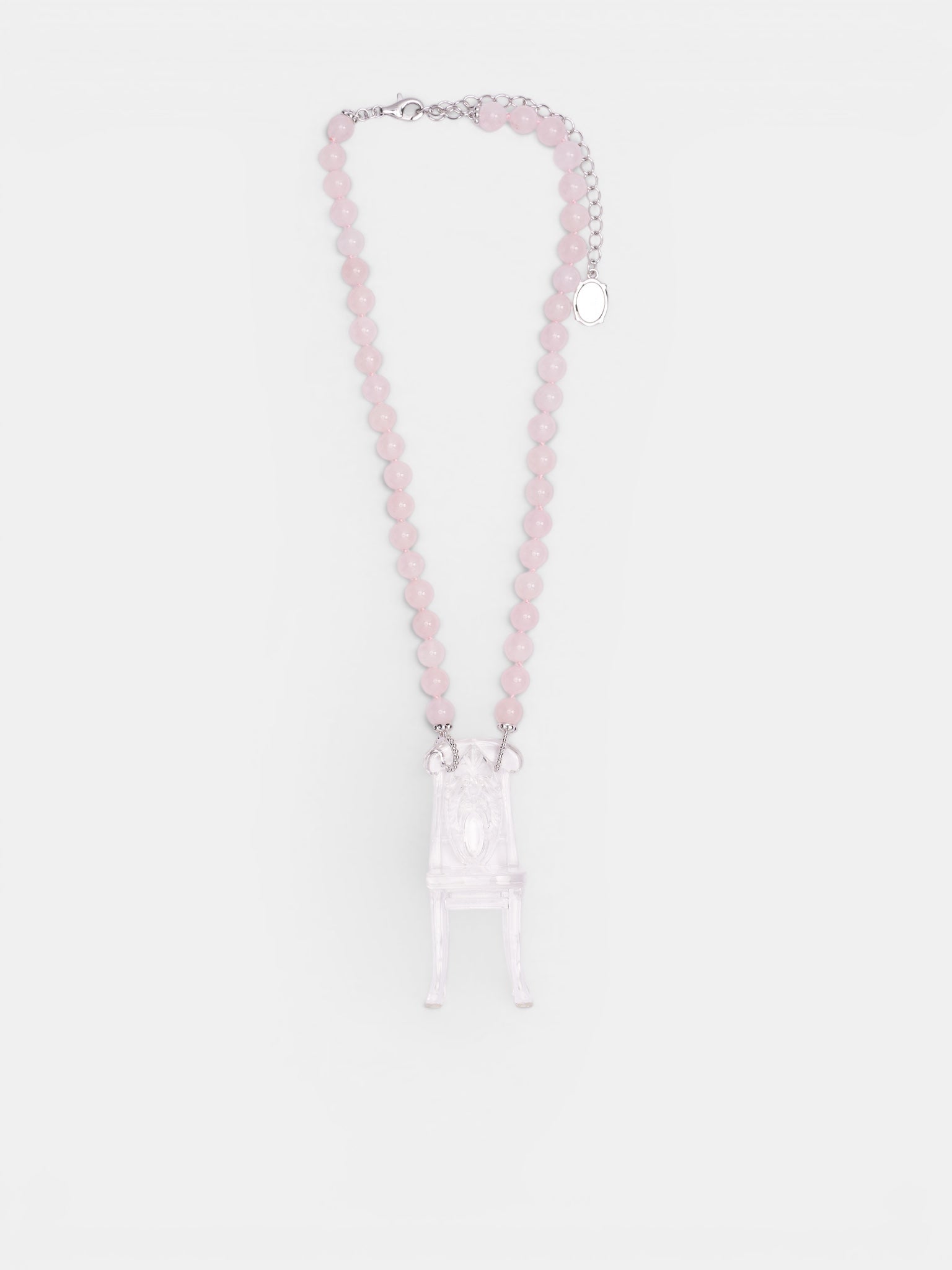 Chair Pendant Bead Necklace (AWSS2600174-CLEAR)