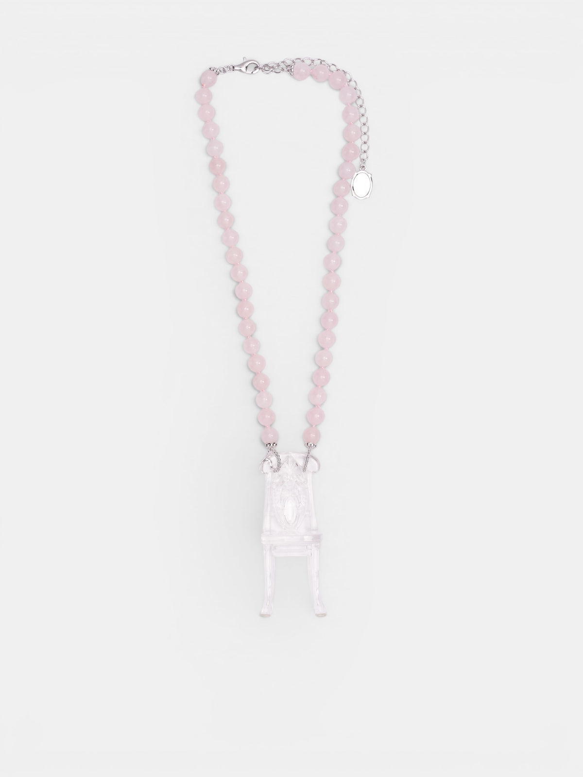 Chair Pendant Bead Necklace (AWSS2600174-CLEAR)
