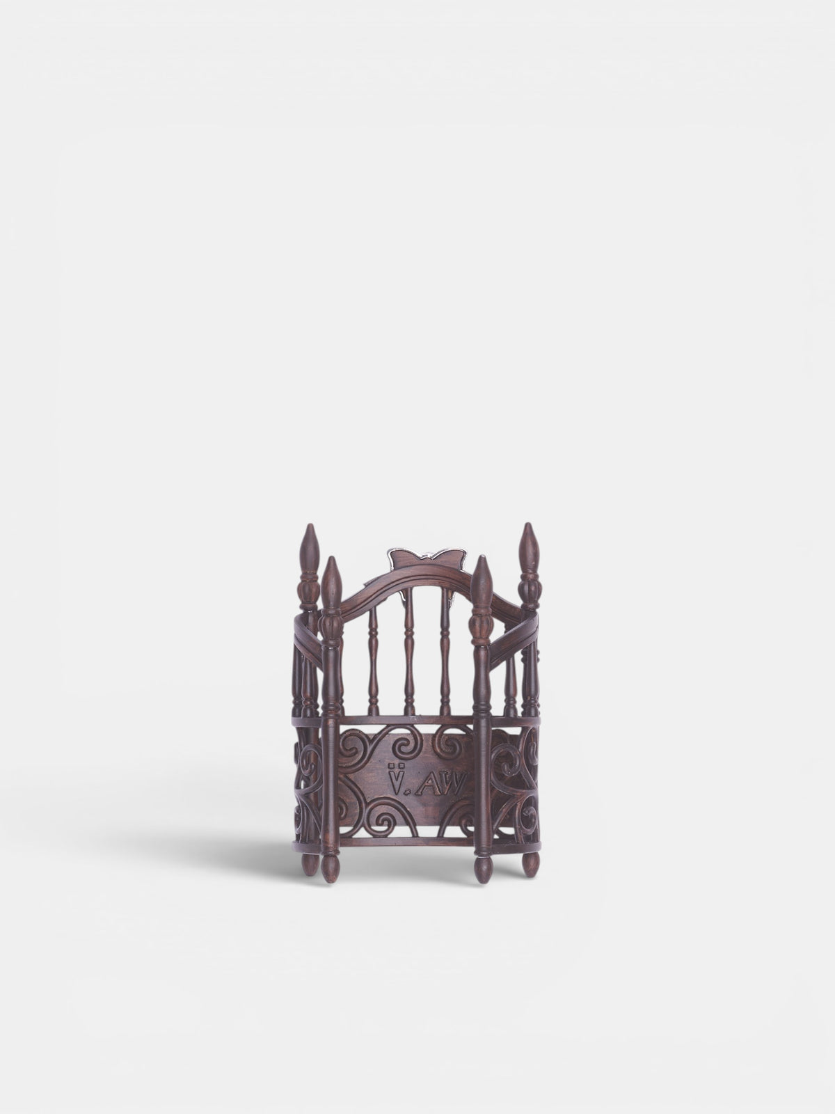 Wood Doll House Cuff Bracelet (AWSS2600181-WOOD)