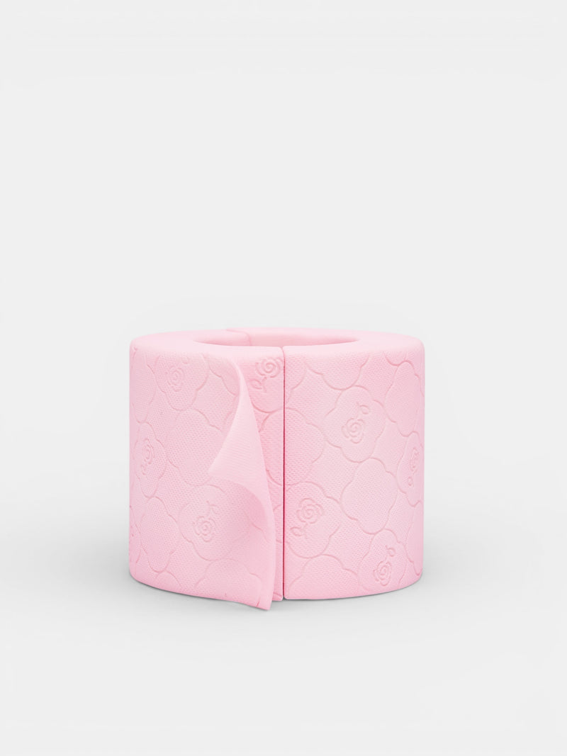 Pink Floral Paper Roll Bracelet (AWSS2600184-PINK)