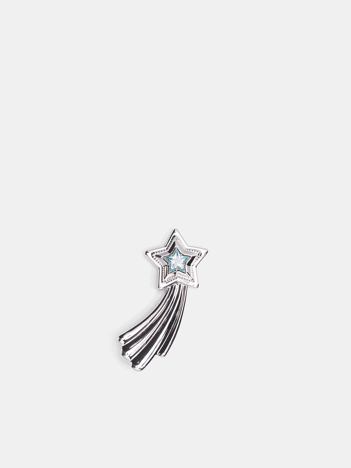 Silver Shooting Star Hair Clip (AWSS2600203-SILVER)