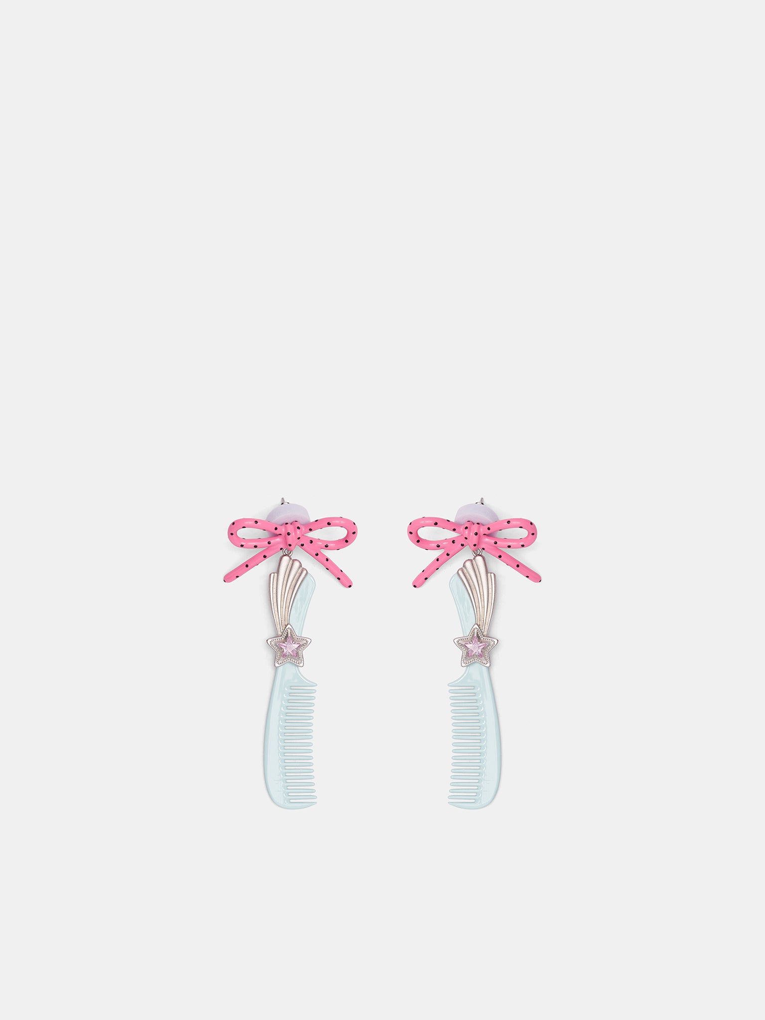 Blue Hair Comb Earrings (AWSS2600213-BLUE)