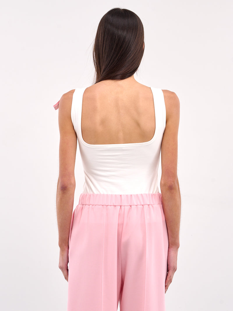 Crystal Bow Tank Top (AWTP0102FA03-CREAM-PINK)