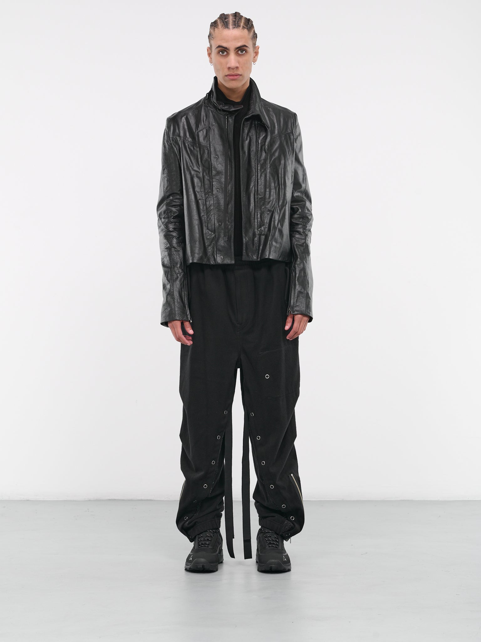 Asymmetric Sweat Trousers (B-PT07-1-BLACK)