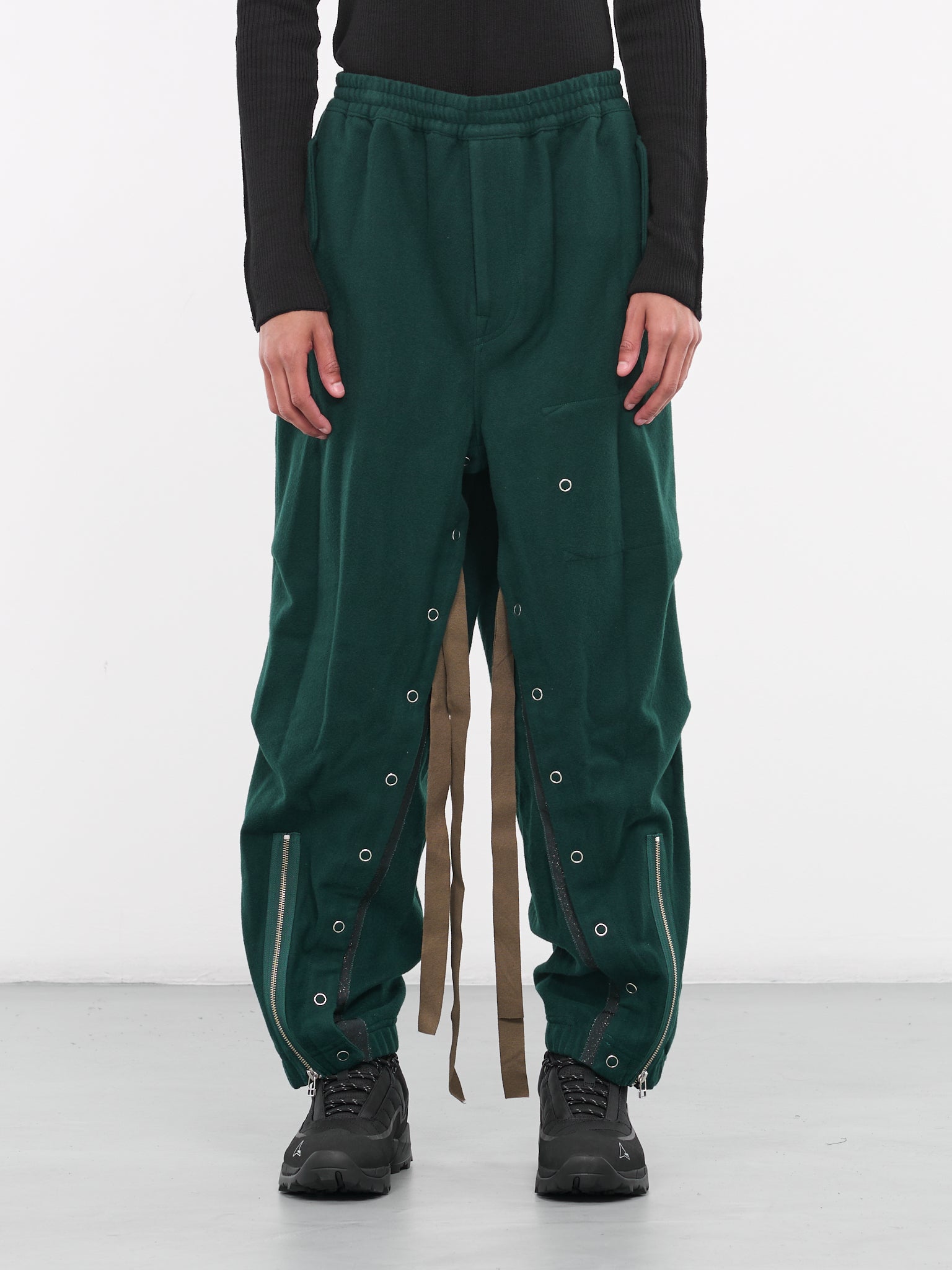 Asymmetric Sweat Trousers (B-PT07-1-FOREST)