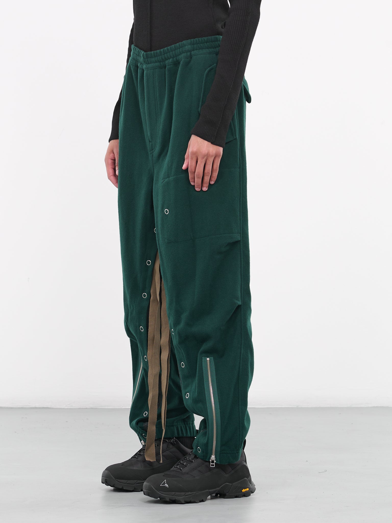 Asymmetric Sweat Trousers (B-PT07-1-FOREST)