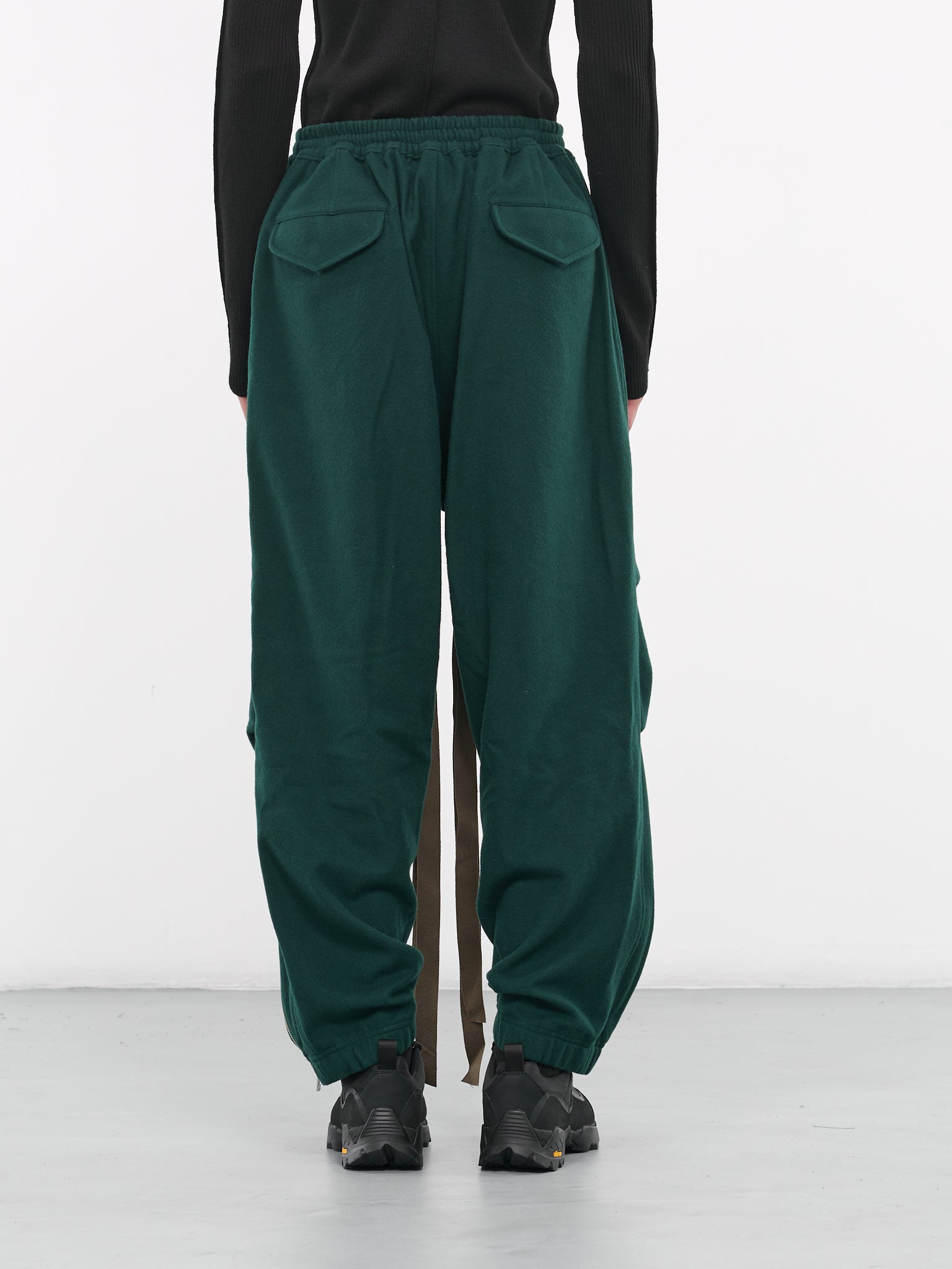 Asymmetric Sweat Trousers (B-PT07-1-FOREST)
