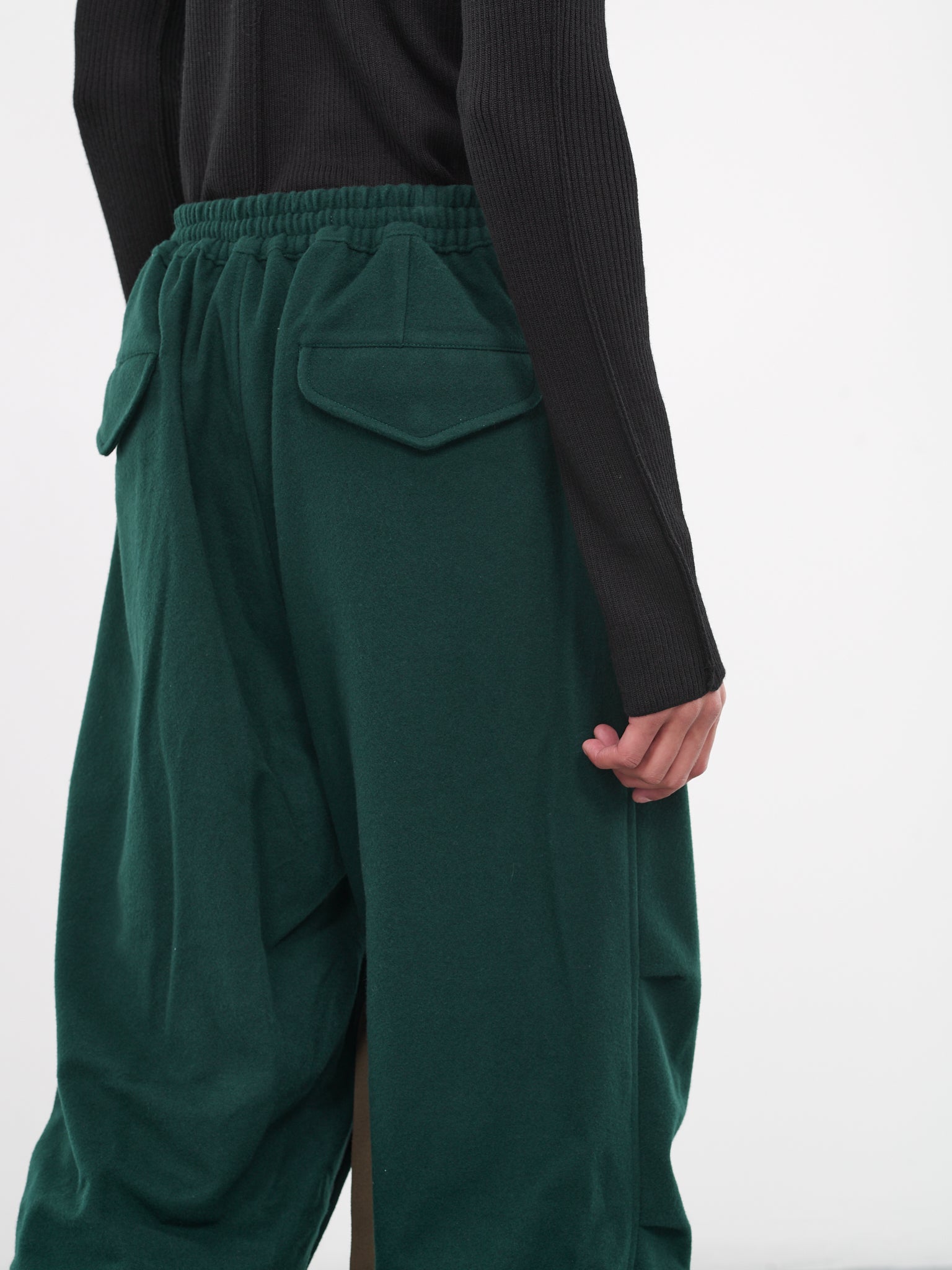 Asymmetric Sweat Trousers (B-PT07-1-FOREST)
