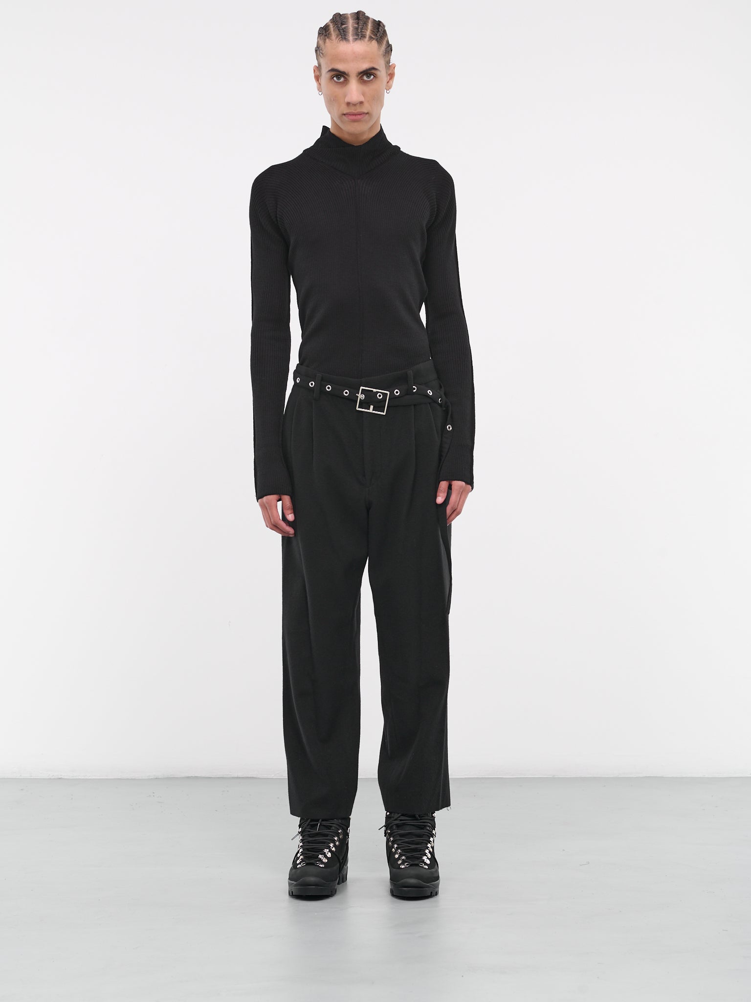 Straight Trousers (B-PT10-BLACK)