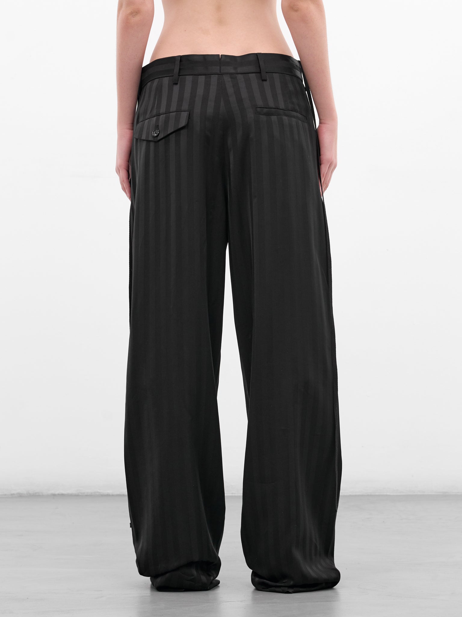 Anneke Striped Comfort Tailored Trousers (B0010192-FA705-BLACK)