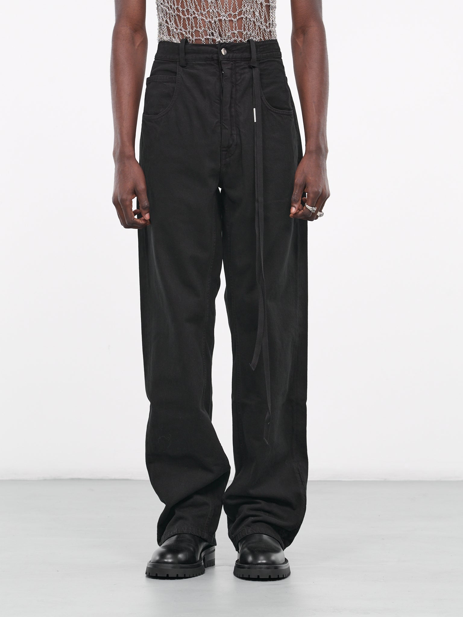 Ronald 5-Pockets Trousers (B0010309-FA038-099-BLACK)