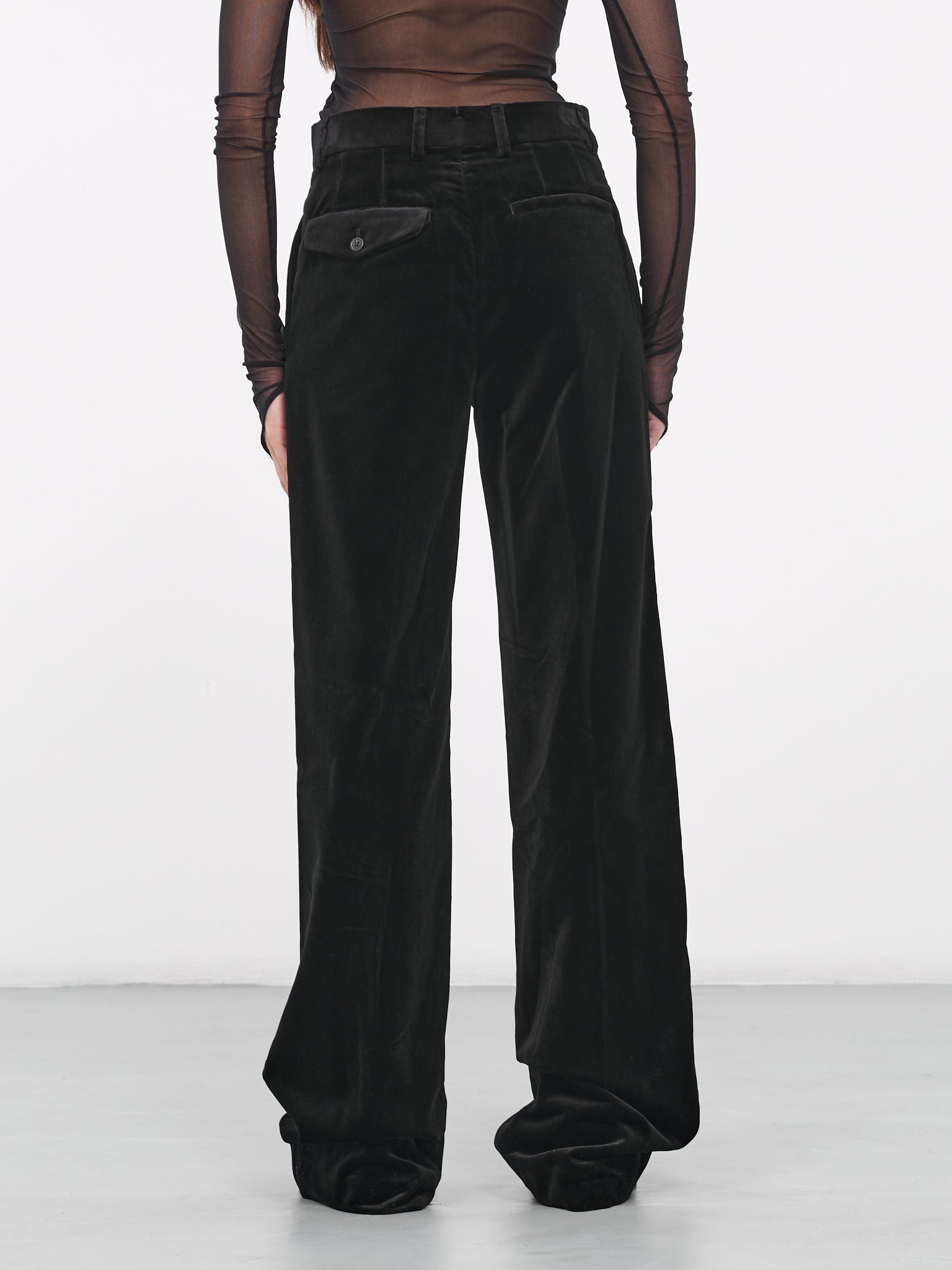 Maaike Flared Comfort Trousers (B0011423-FA351-099-BLACK)