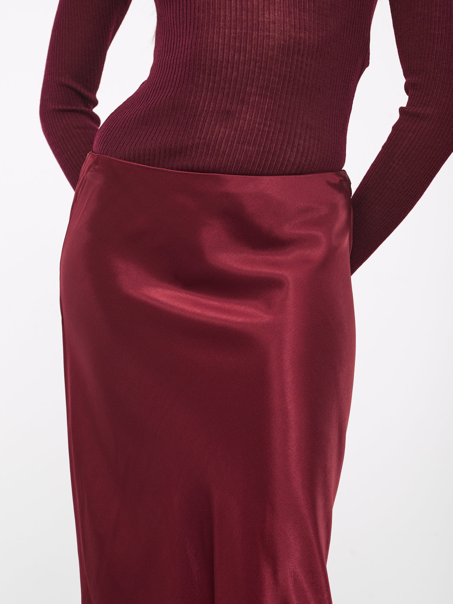 Madeleen Flared Skirt (B0011437-FA369-037-BURGUNDY)