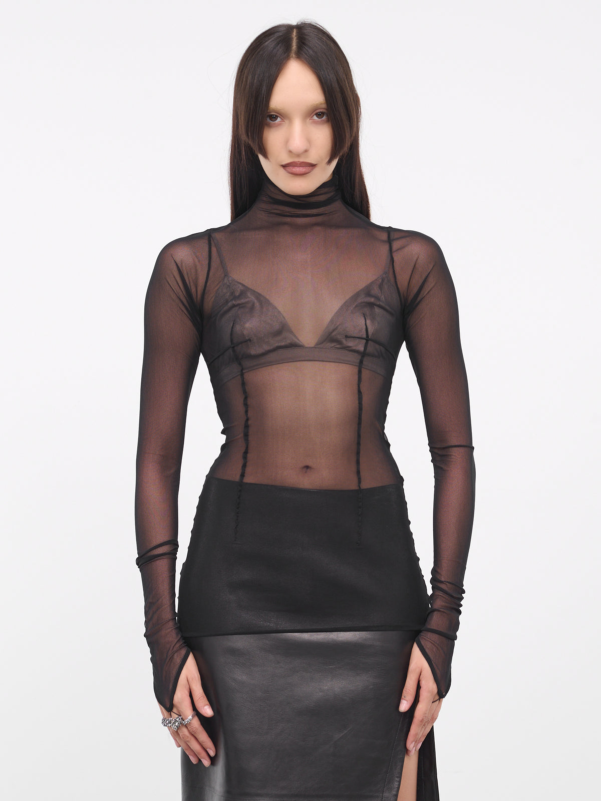 Zenia Darted Tee (B0011446-FA357-099-BLACK)