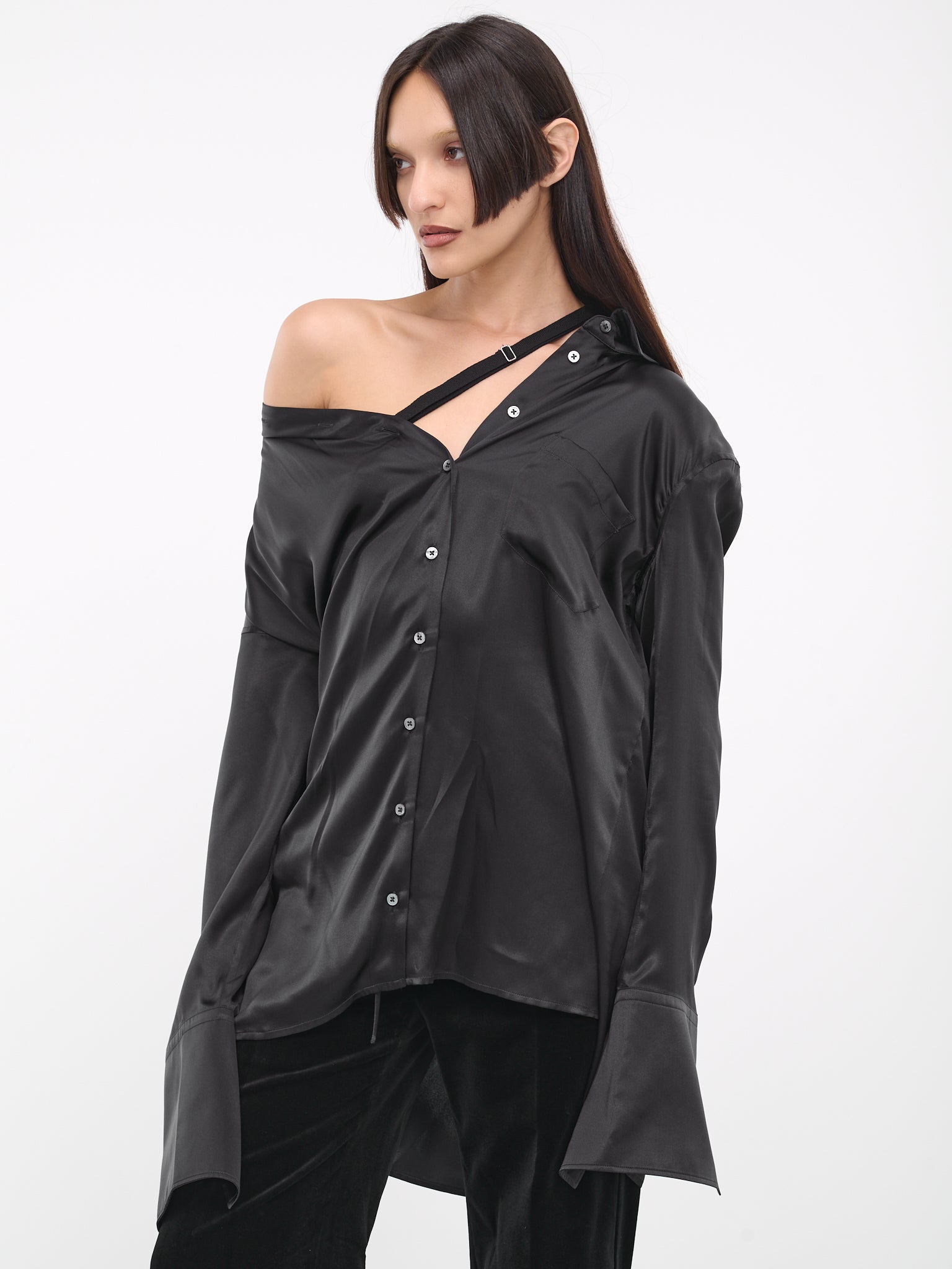 Jotie Dropped Shoulder Shirt (B0011451-FA134-099-BLACK)