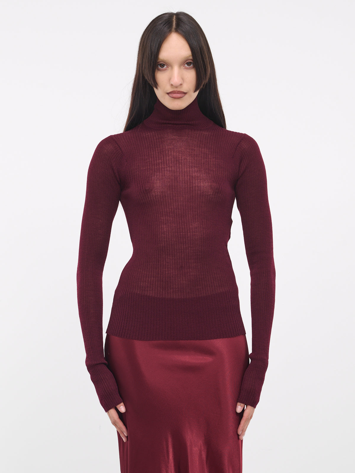 Marlena Sweater (B0011499-KN027-037-BURGUNDY)