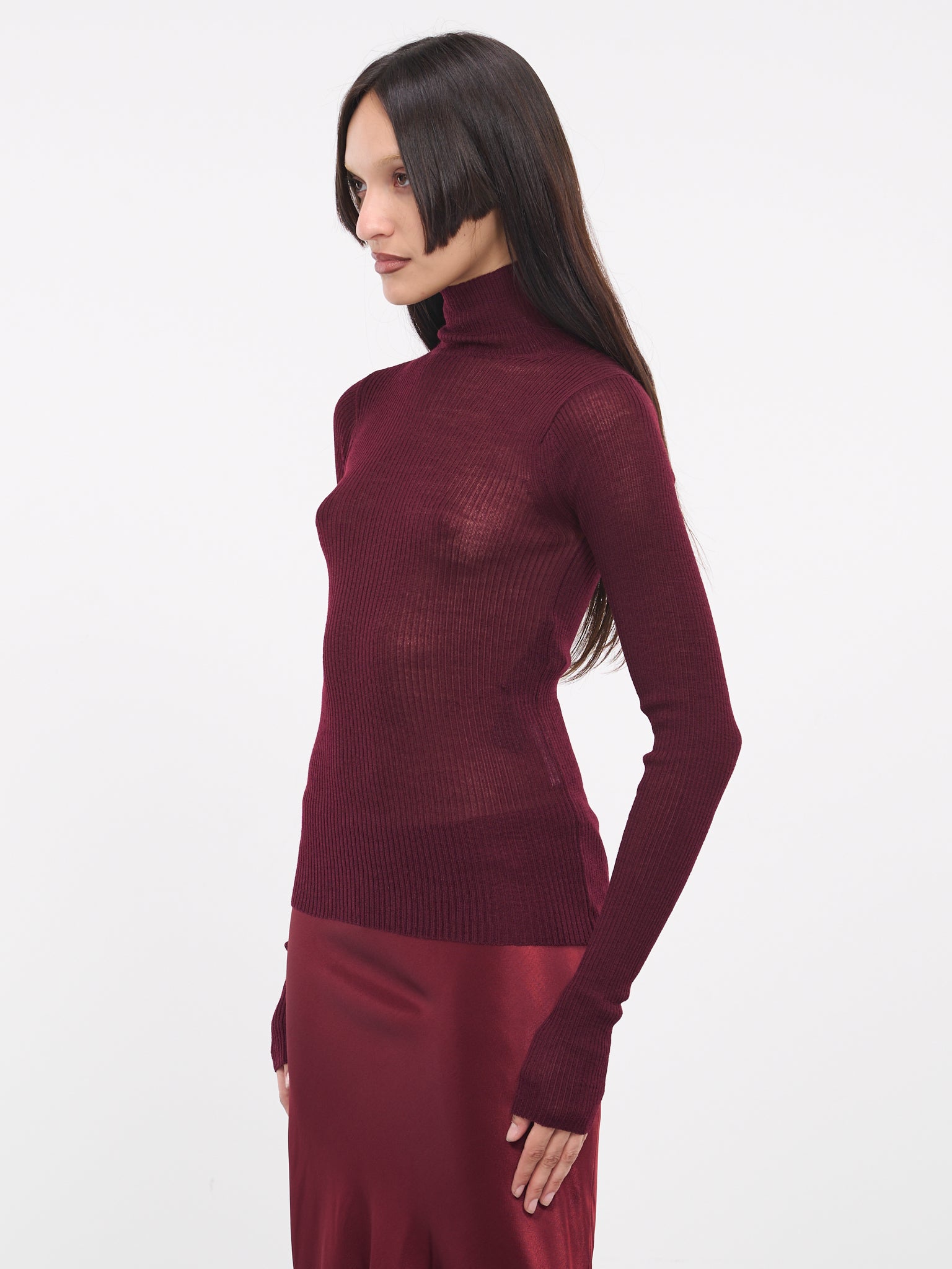 Marlena Sweater (B0011499-KN027-037-BURGUNDY)