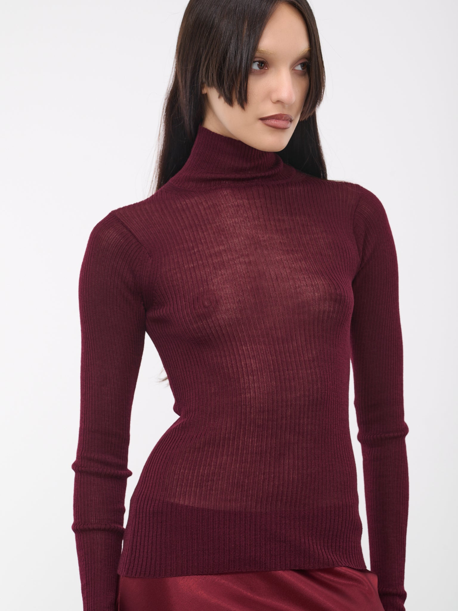 Marlena Sweater (B0011499-KN027-037-BURGUNDY)