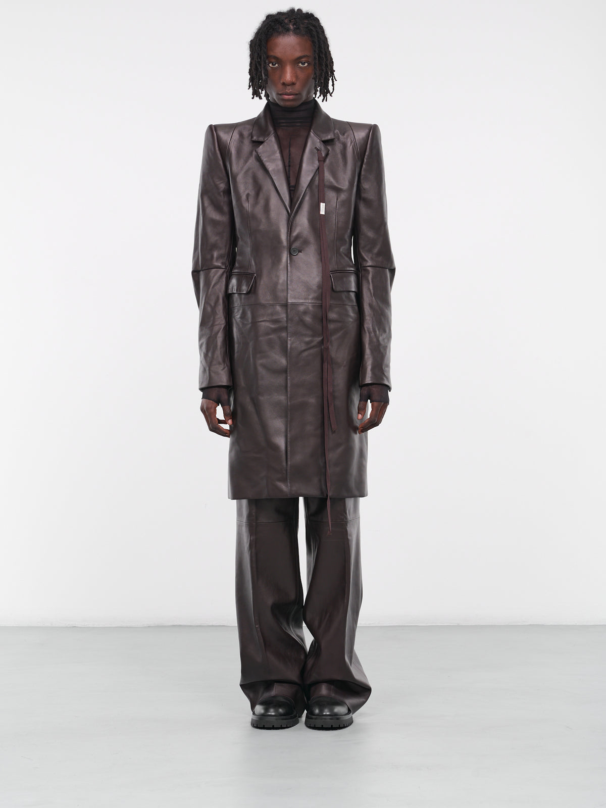 Sebastiaan Tailored Coat (B0011603-LT117-038-AUBERGINE)