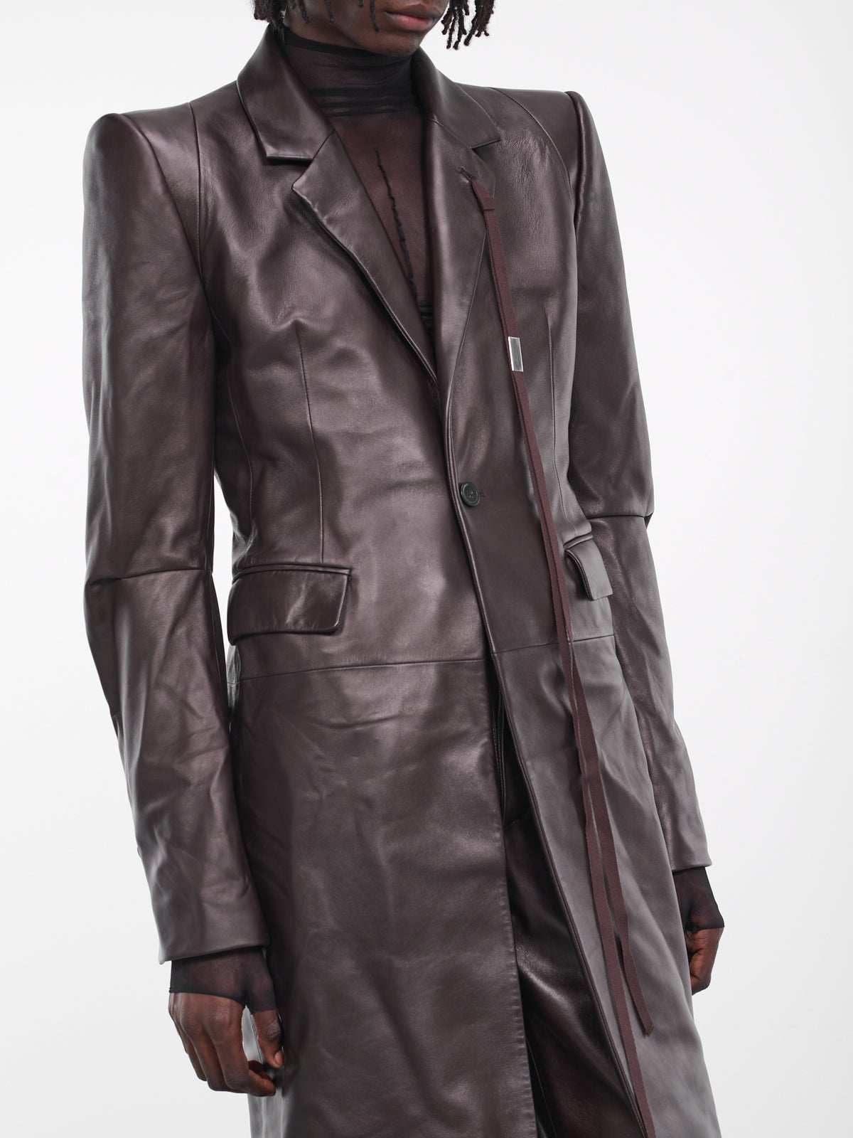 Sebastiaan Tailored Coat (B0011603-LT117-038-AUBERGINE)