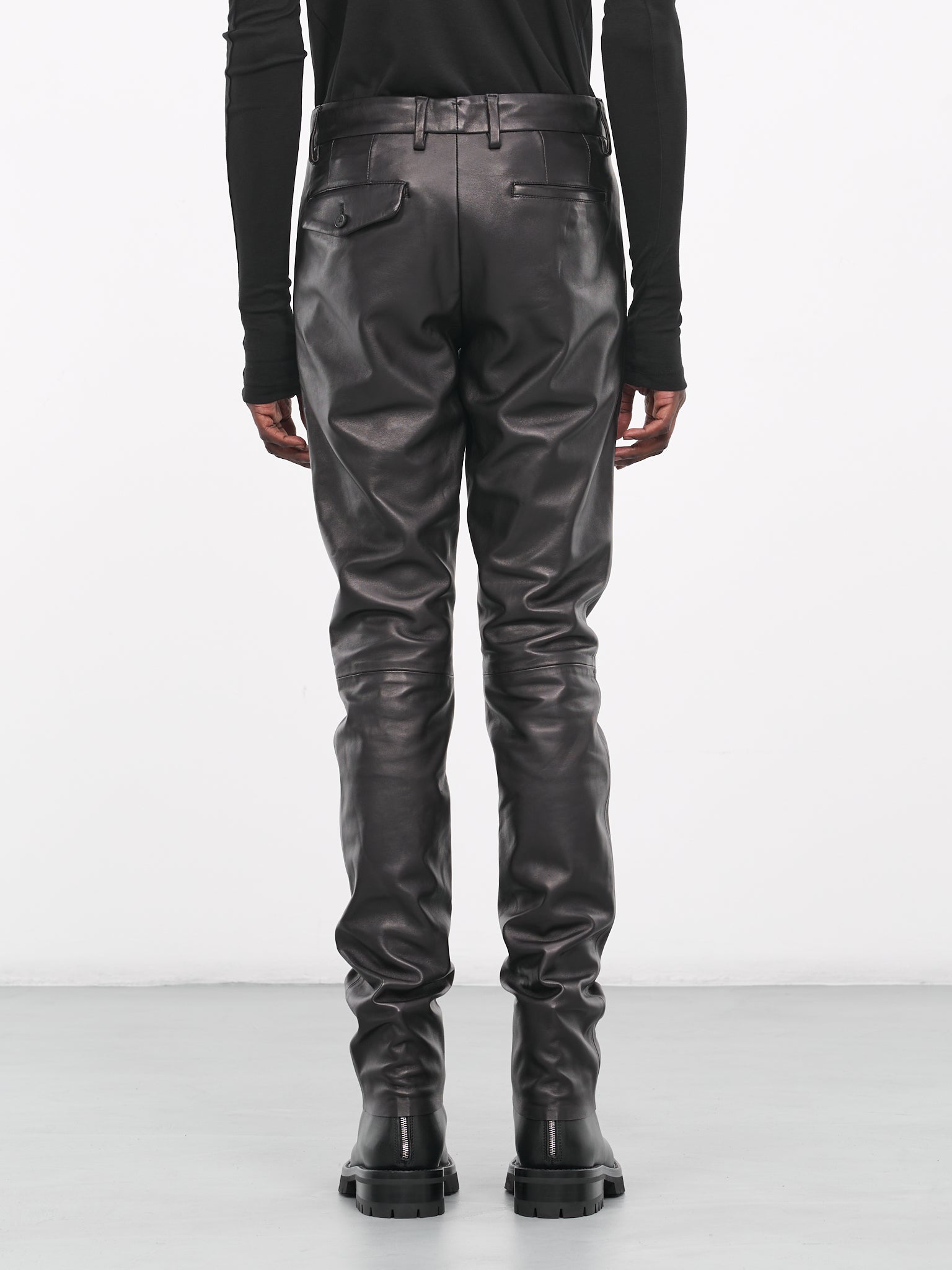 Edward Leather Trousers (B0011608-LT117-099-BLACK)