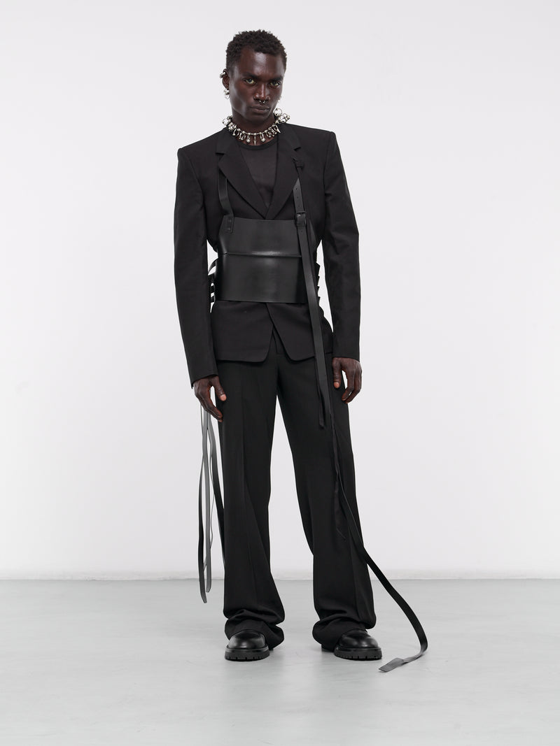 Serge Fitted Tailored Blazer (B0011679-FA423-BLACK)