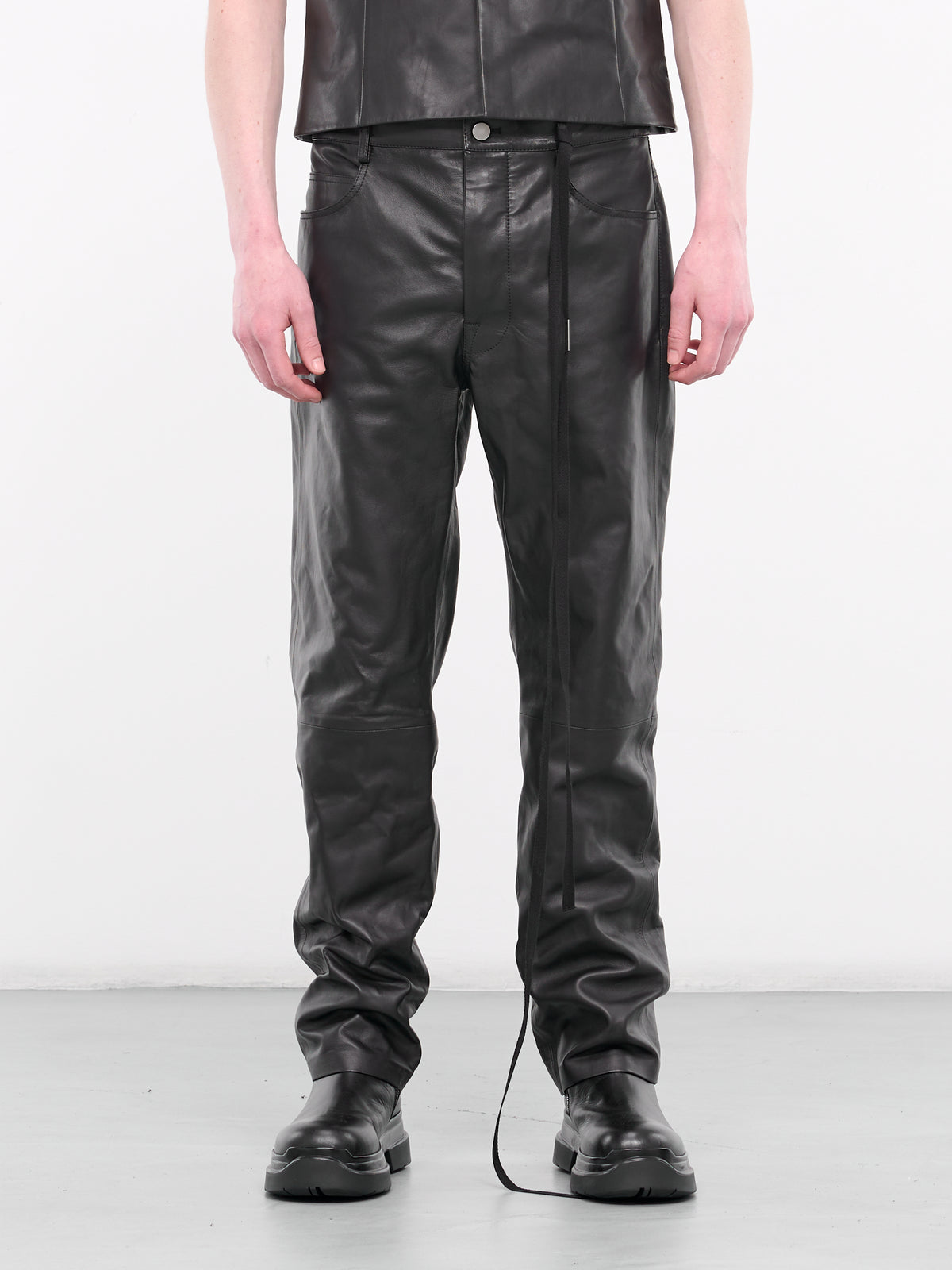Govaart Leather Trousers (B0011712-LT127-BLACK)