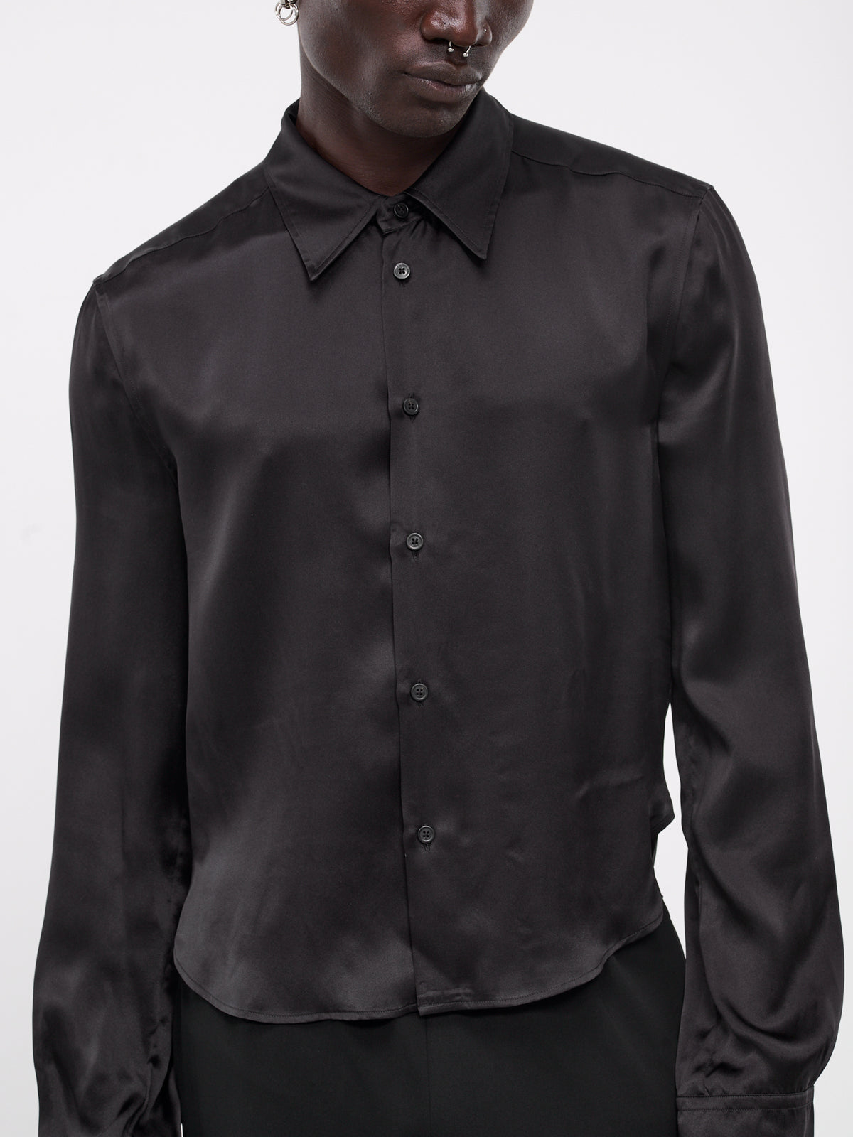 Alberik Cropped Shirt (B0011752-FA134-BLACK)