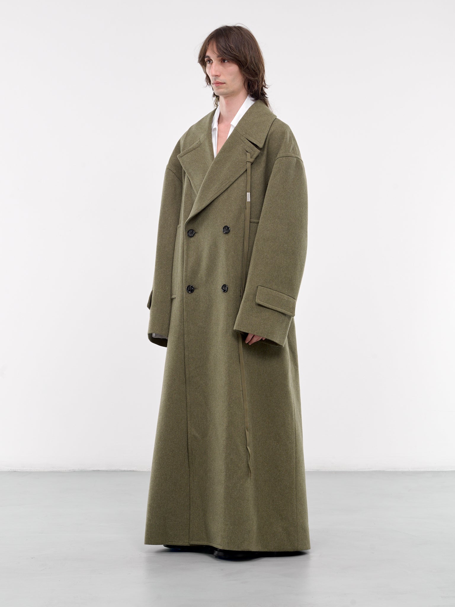Bernt Double Breasted Coat B0012063 FA509 LODEN GREEN