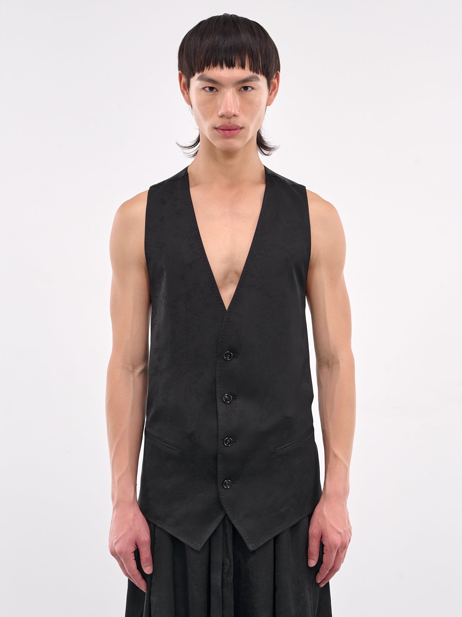 Cinched Waistcoat (B0012391-FA611-BLACK)