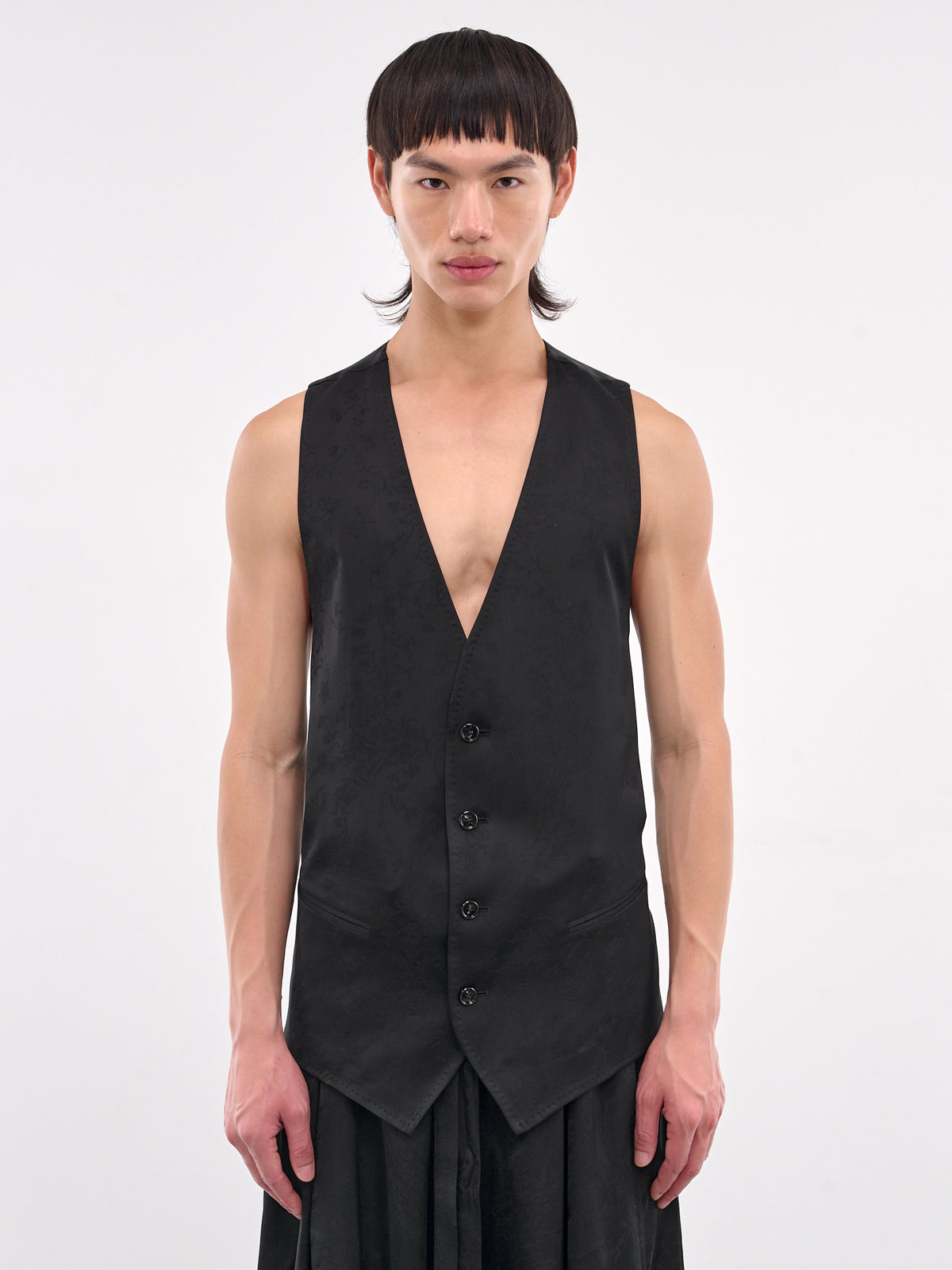 Cinched Waistcoat (B0012391-FA611-BLACK)