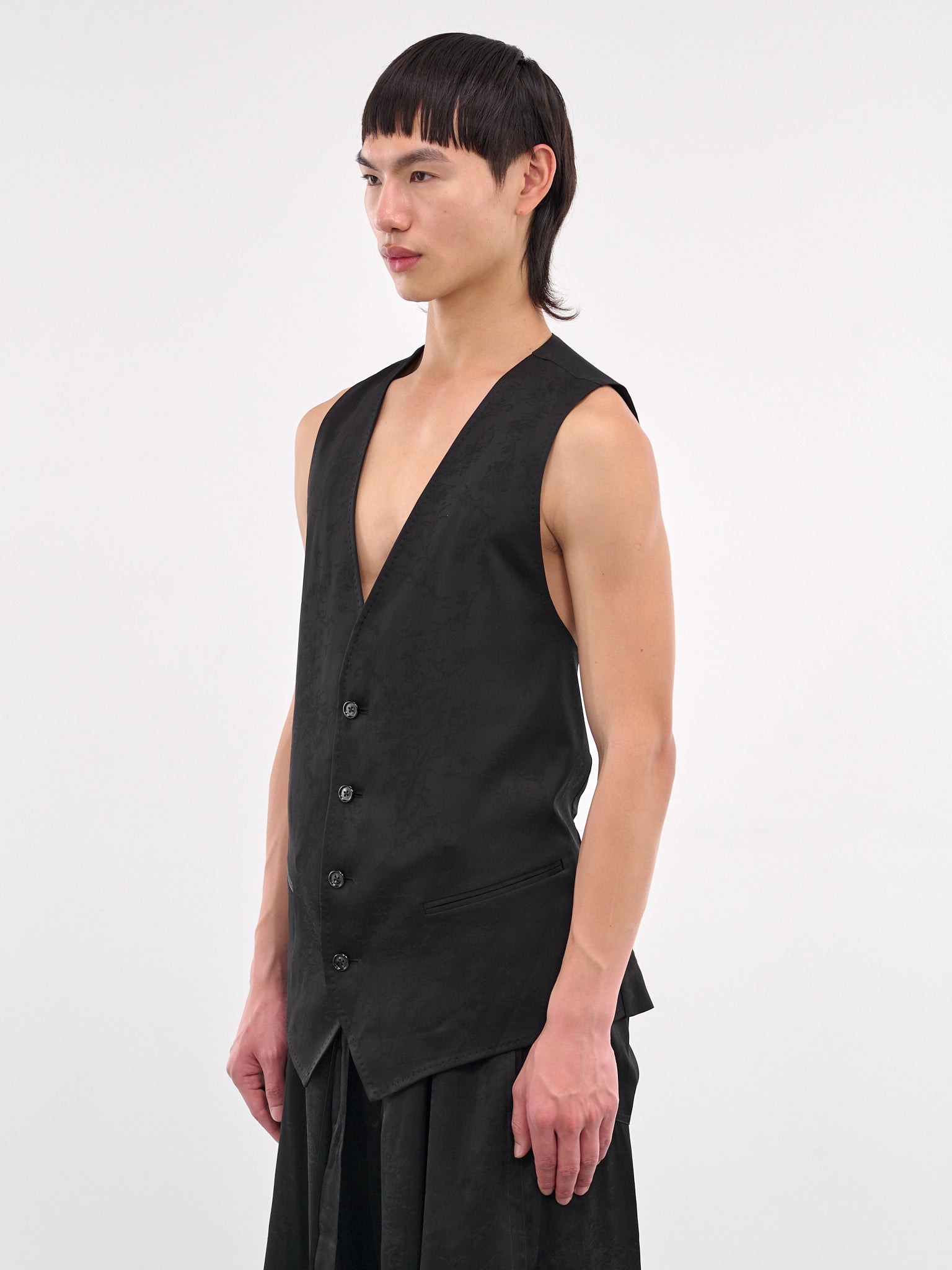 Cinched Waistcoat (B0012391-FA611-BLACK)