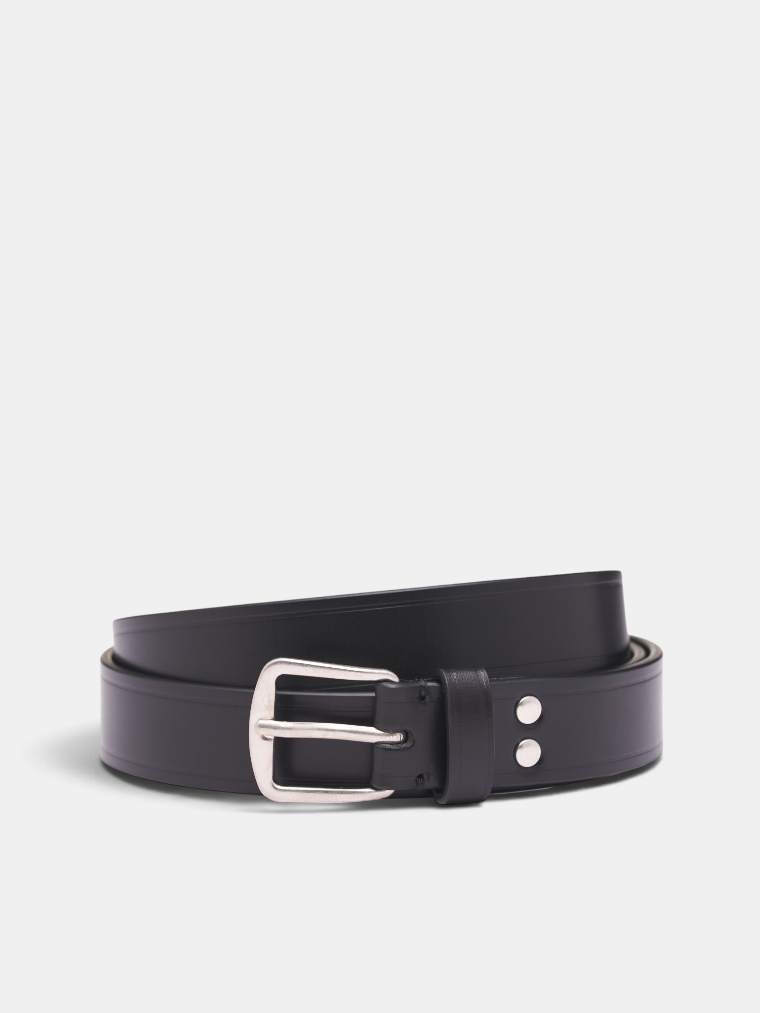 Black Leather Willow Belt (B0012469-LT128-BLACK)