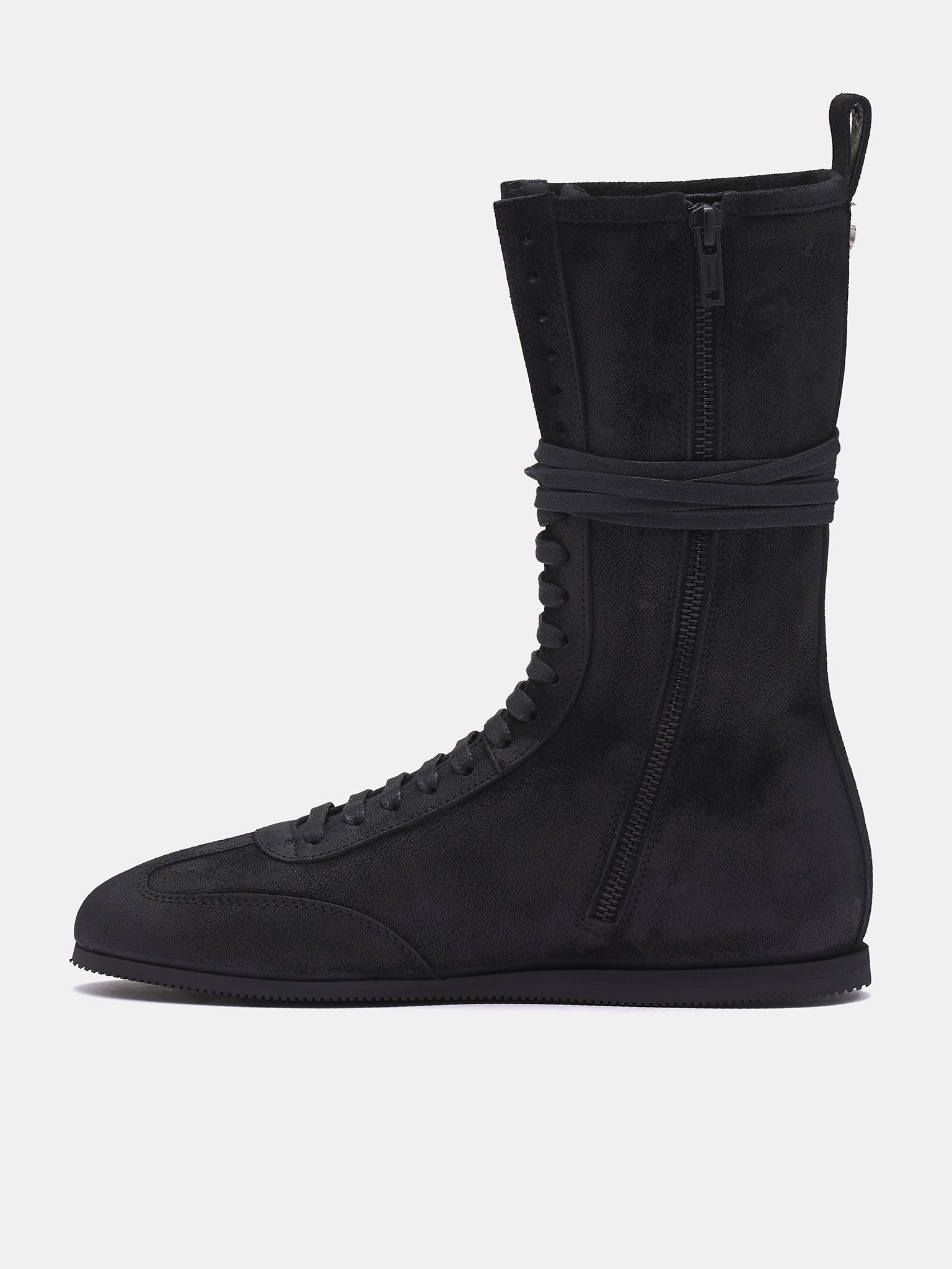 Fides High-Top Boxing Sneakers (B0012568-LT147-BLACK)