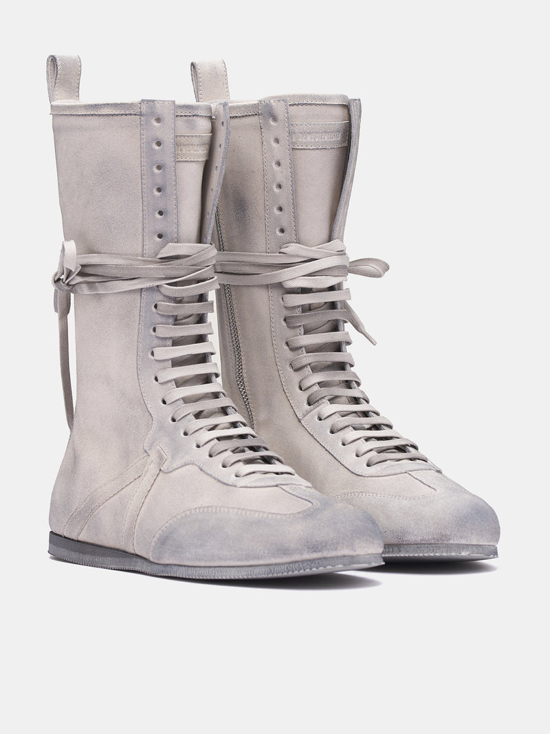 Fides High-Top Boxing Sneakers (B0012568-LT147-CHALK)