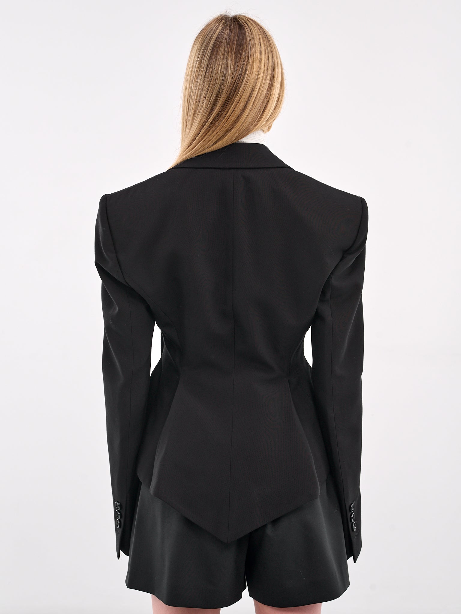 Lila Single-Breasted Blazer (B0012782-FA558-BLACK)