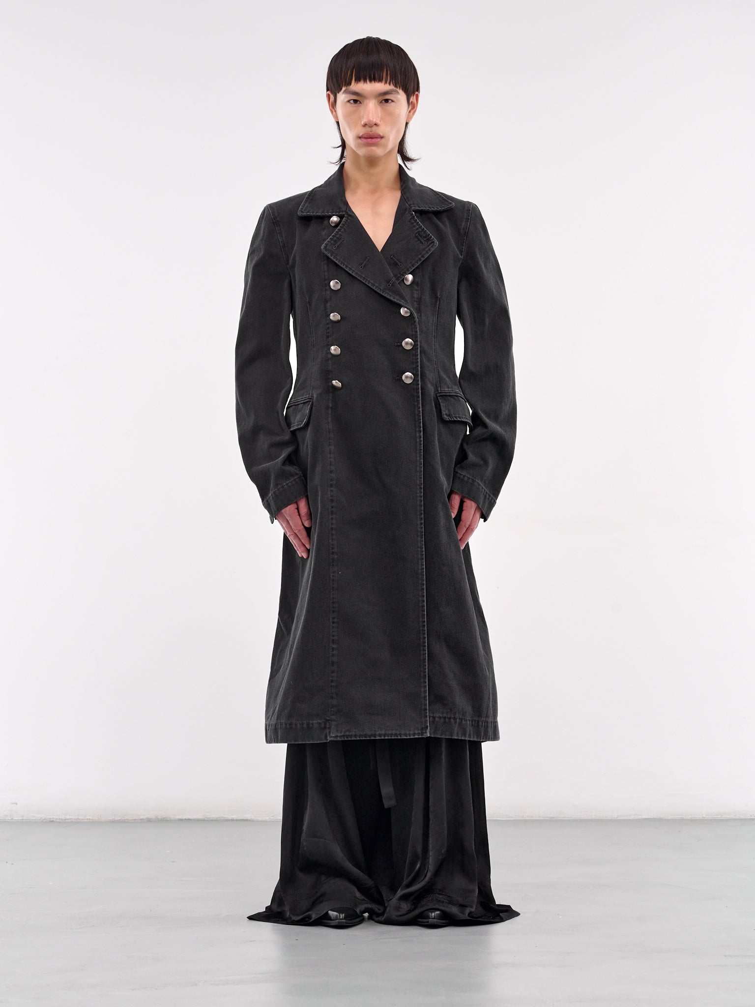Bruse Drawstring Wide Leg Trousers (B0012744-FA611-BLACK)