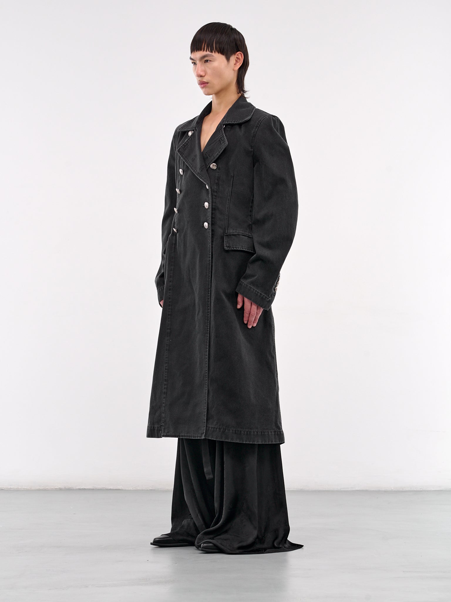 Double-Breasted Coat (B0012807-FA632-FADED-BLACK)