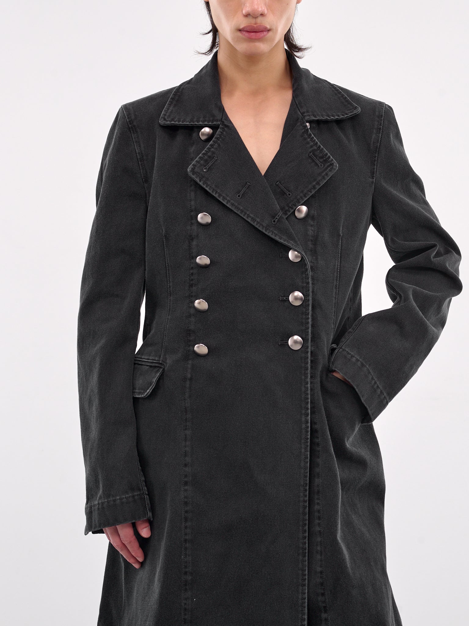 Double-Breasted Coat (B0012807-FA632-FADED-BLACK)