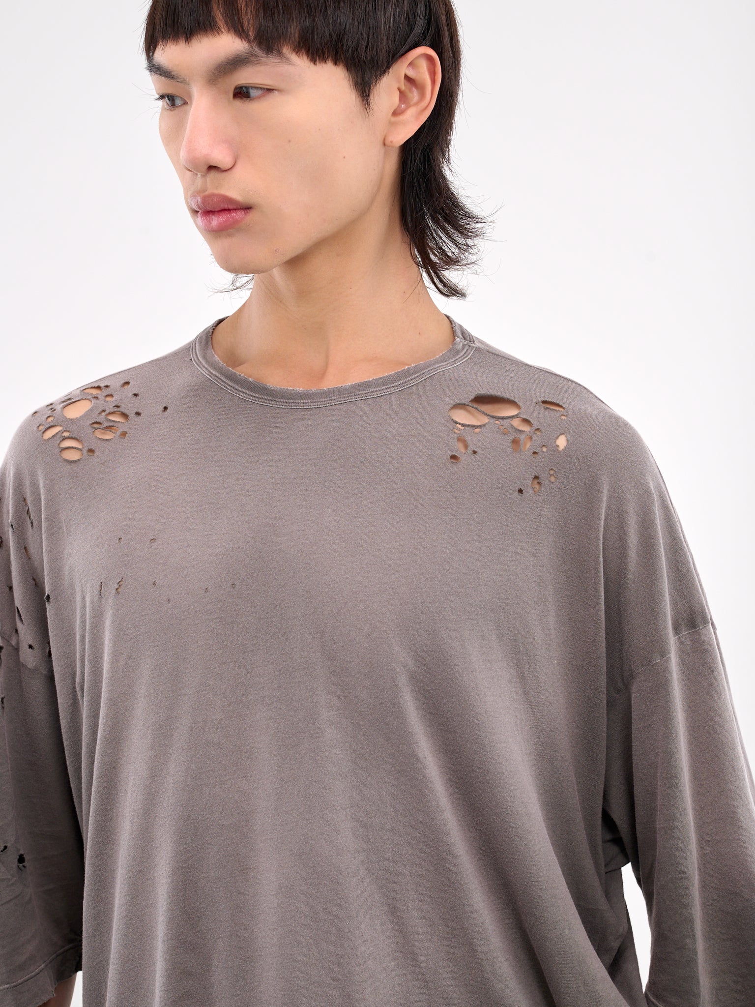 Dieter Distressed Tee (B0012881-FA638-CLOUDY-GREY)