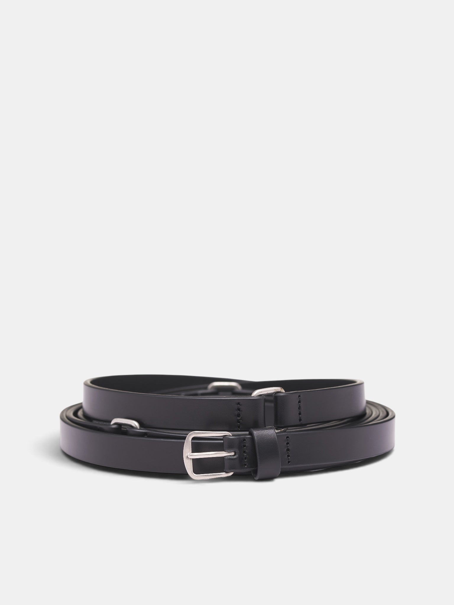 Leather Triple Wrap Kepa Belt (B0012953-LT128-BLACK)