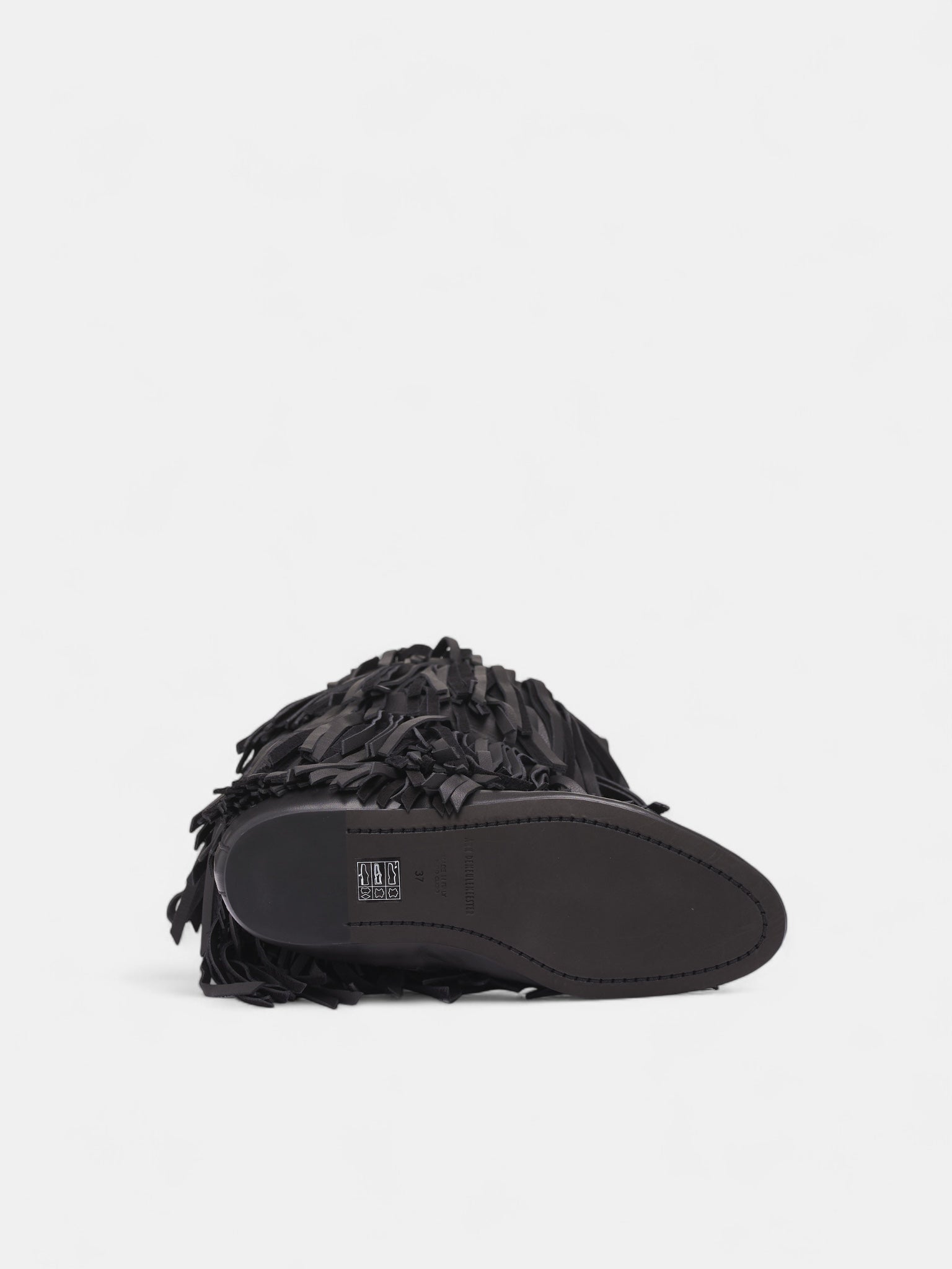 Black Aala Soft Fringe Boots (B0013364-LT170-BLACK)